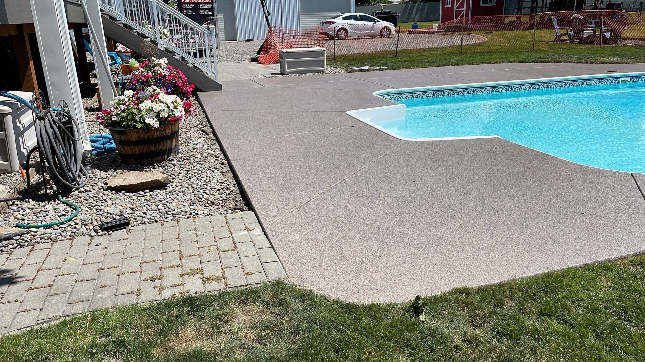 Pool Deck Transformation using Tidal Wave by Croc Coatings, LLC