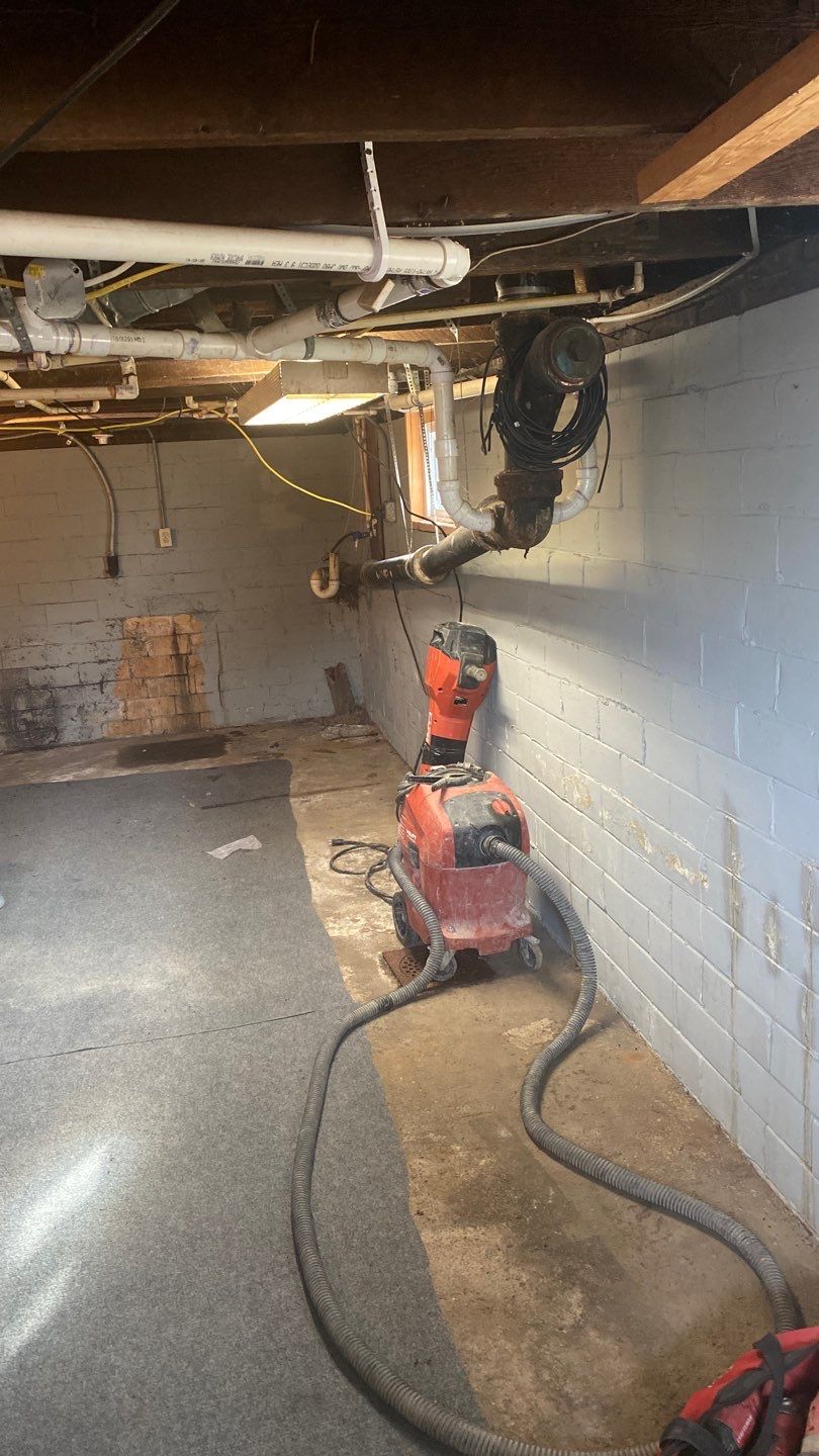 Interior Basement Waterproofing System by Toledo Basement Repair 