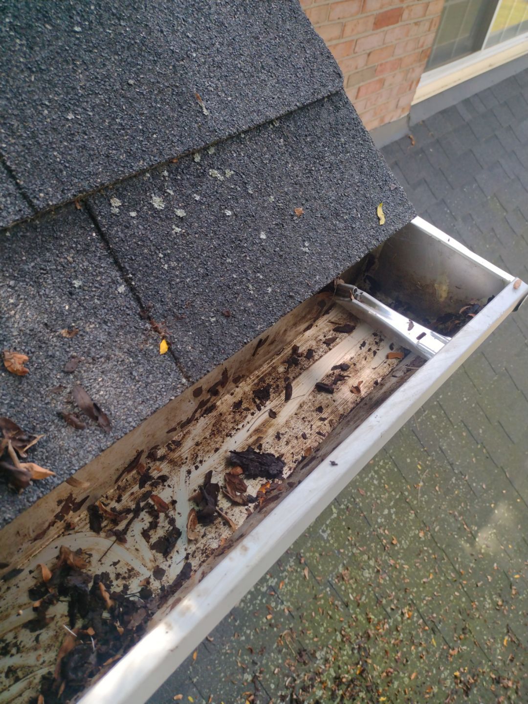 Commercial gutter cleaning Springfield, MI after photo with clean gutters