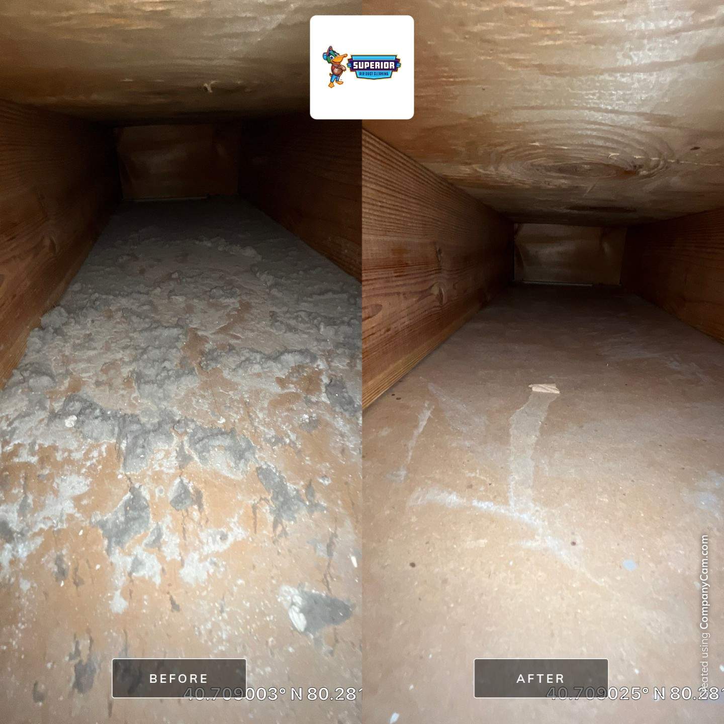 Air Duct Cleaning With a Vacuum Truck in Rochester, PA. by Superior Air Duct Cleaning