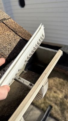Turtle Shell gutter protection installation in Naperville, IL 60565, photograph 8