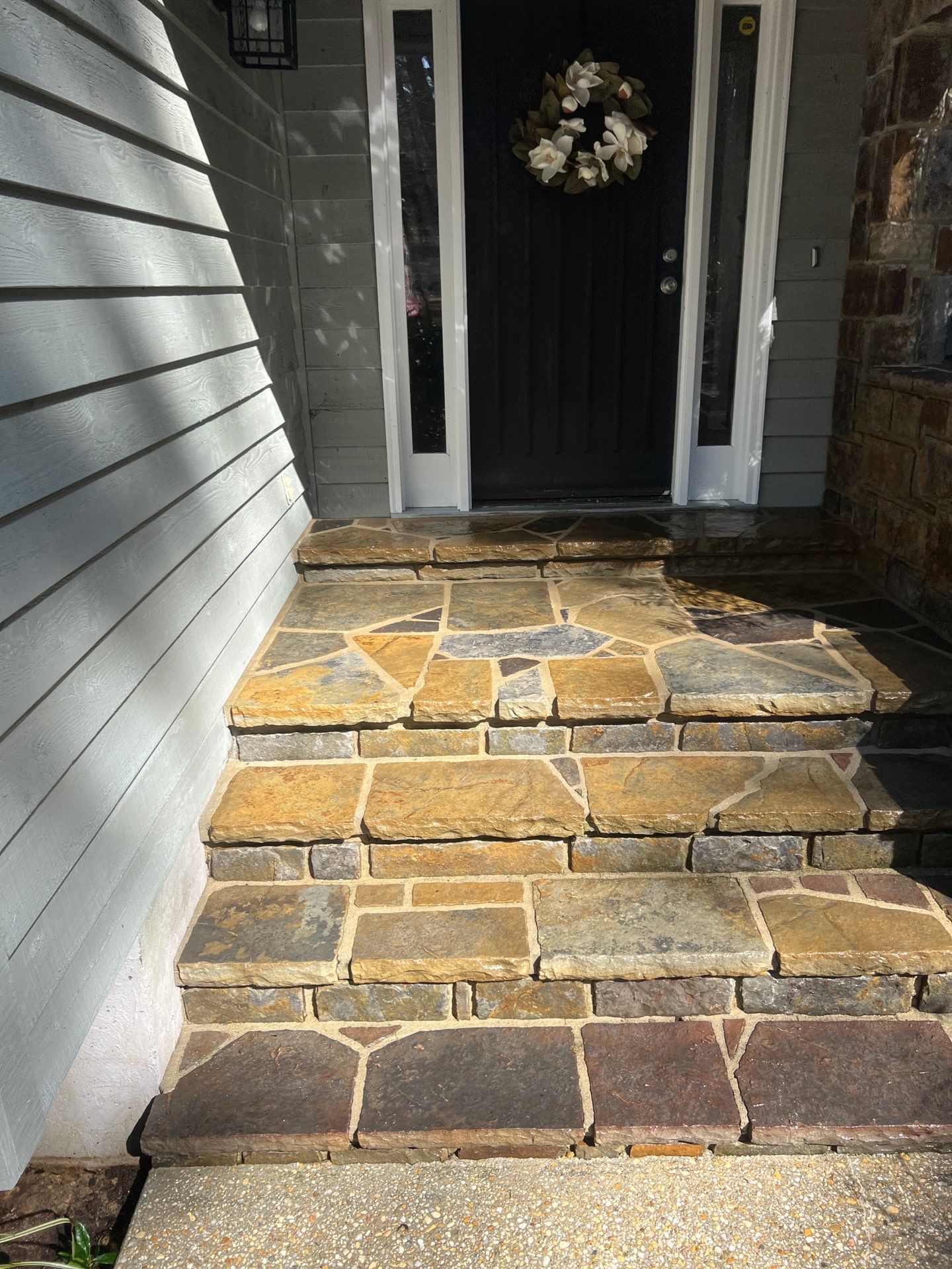 travertine  using Concrete Sealant by DuraSeal