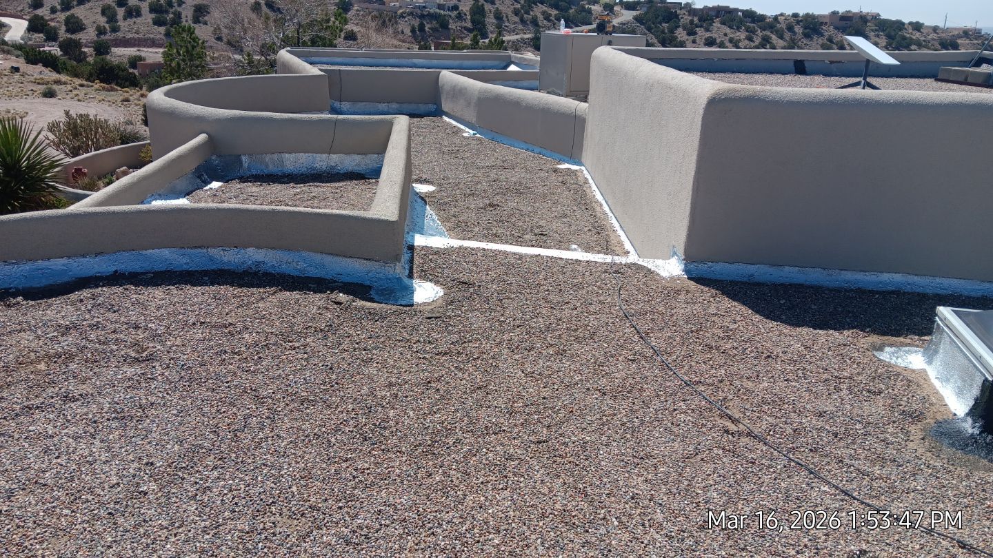 Tar & gravel complete roof tune up in Placitas by Doyle Roof Masters Inc