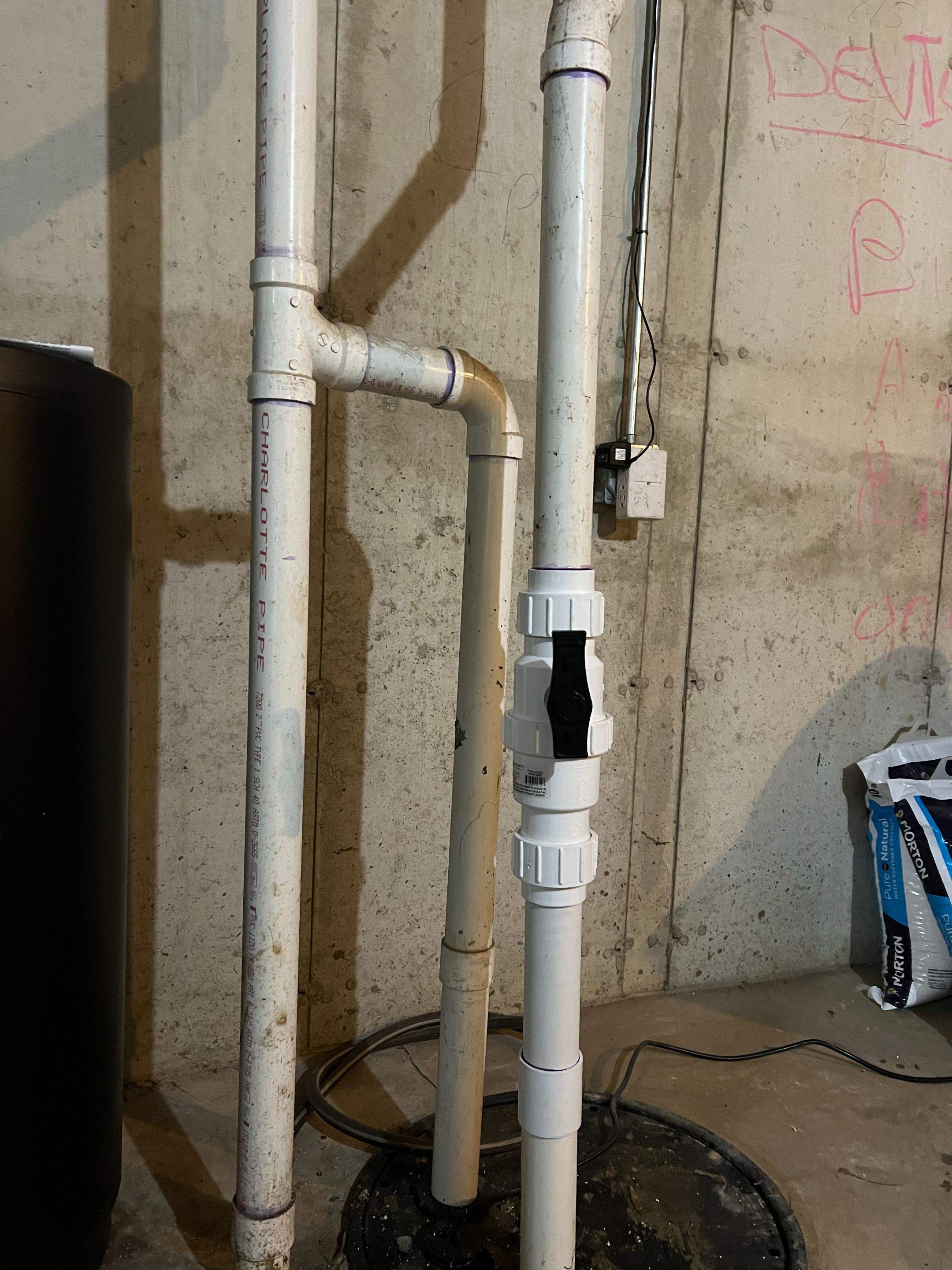 Foundation Crack Injection/Ball and Check Quiet Check Valve Replacement by Allied Water Services