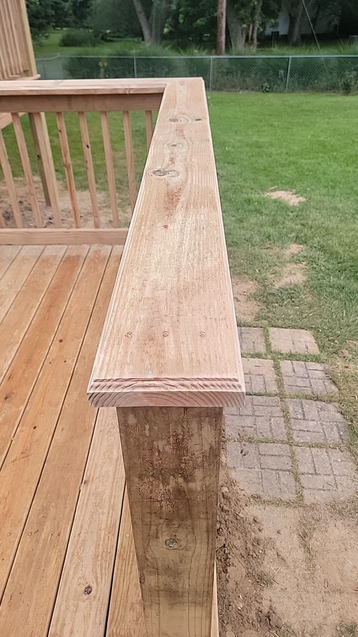 Deck Installation using Treated Lumber by Avalon Roofing and Exteriors