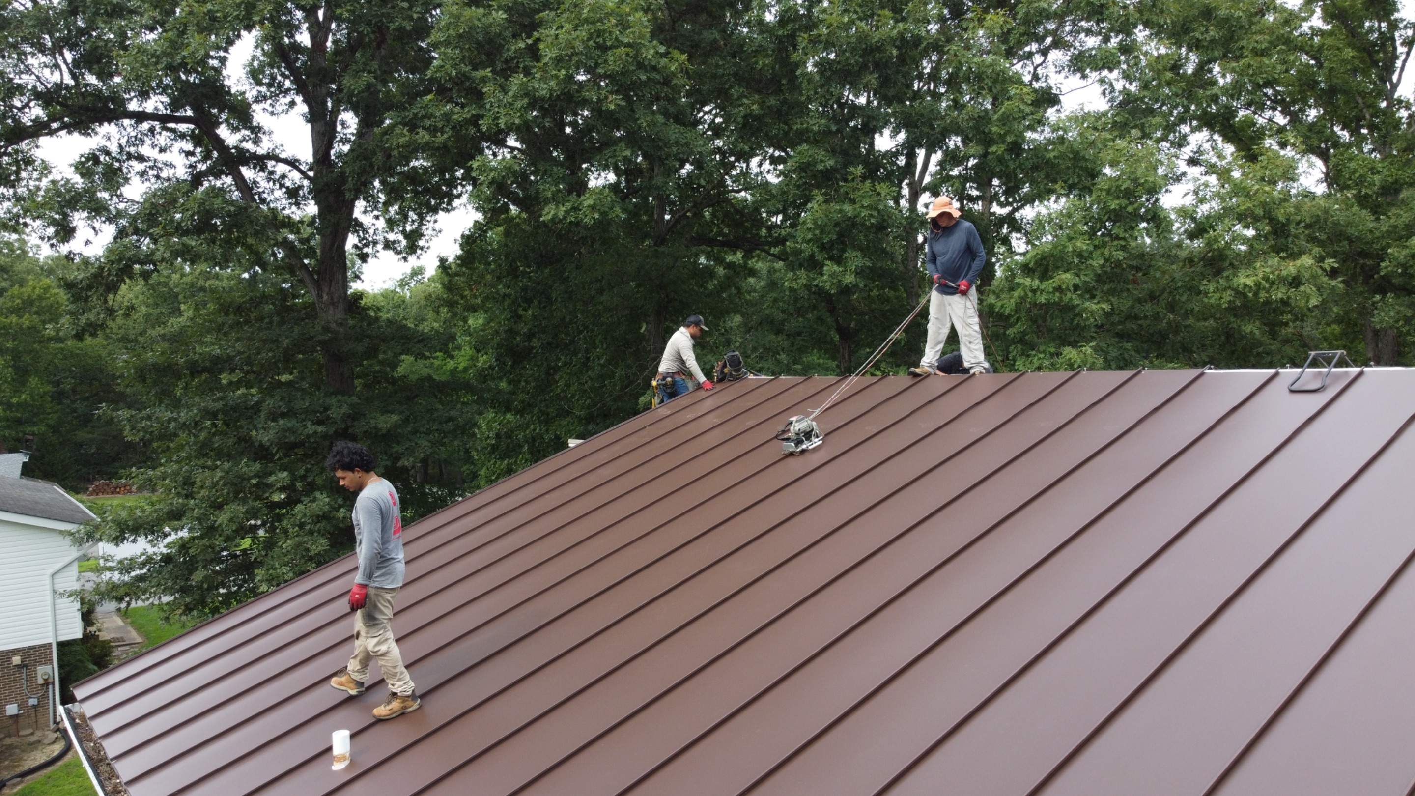 Residential Roofing Installation using Standing Seam Metal Roof | Mechanically Fastened | 24 Gauge by Matter Construction, LLC