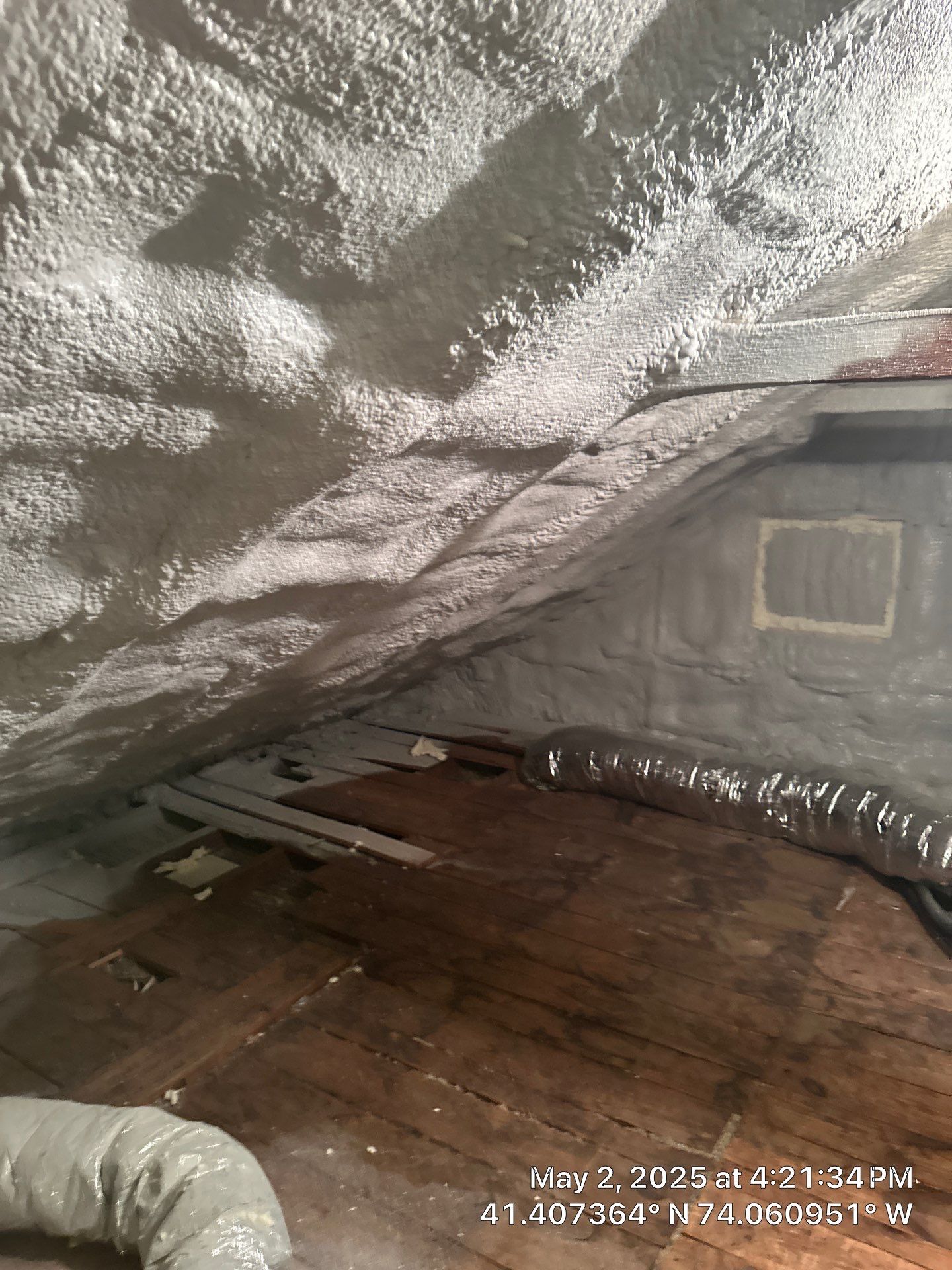 Attic Insulation using Closed Cell Spray Foam by NYS Foam & Energy
