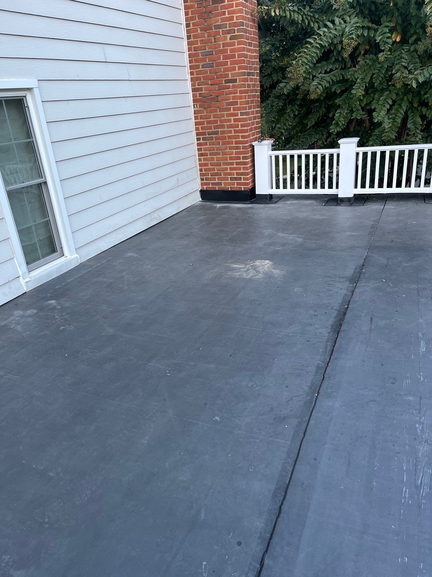McLean - Residential Flat Roof Replacement with Carlisle Syntec EPDM by RM Banning, Inc.