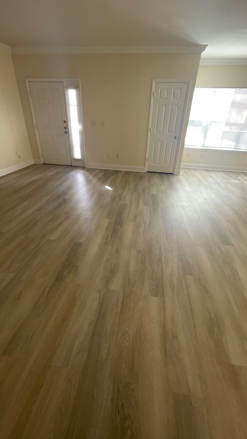Home Remodel using LVP Flooring and Cabinets by HandyMangum