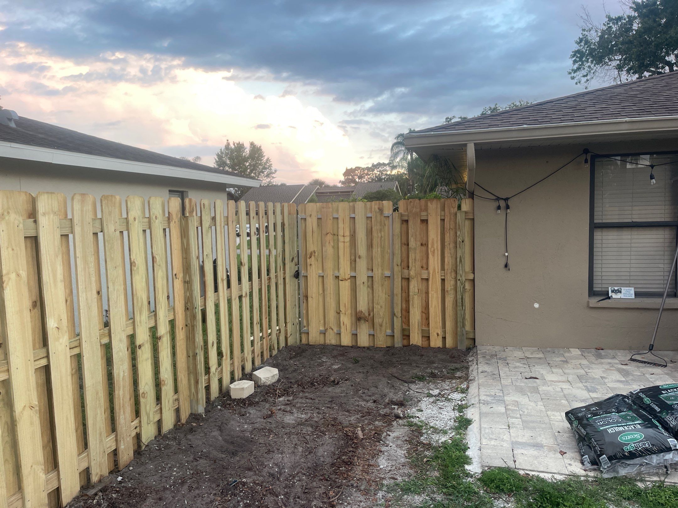 Sarasota, FL 6ft. Tall Treated Board on Board Privacy Fence by Asap fence and gates, LLC