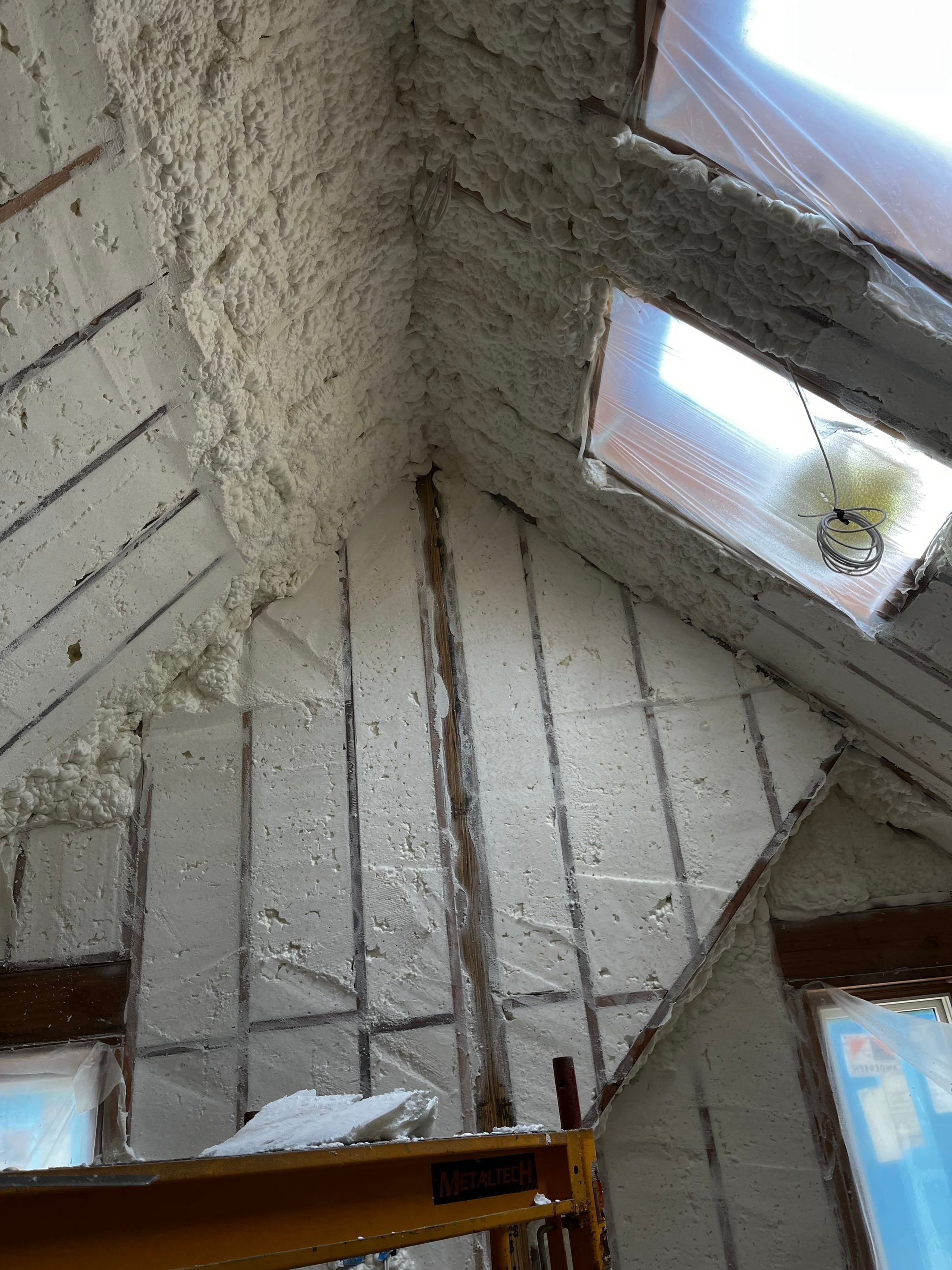 New Home Construction using open cell spray foam by NYS Foam & Energy