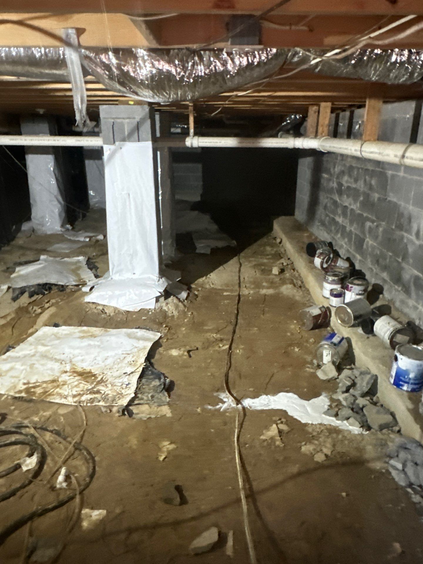 Alpharetta Crawlspace Water Damage Restoration with Vapor Barrier Installation by Restoration Damage Pros of Atlanta