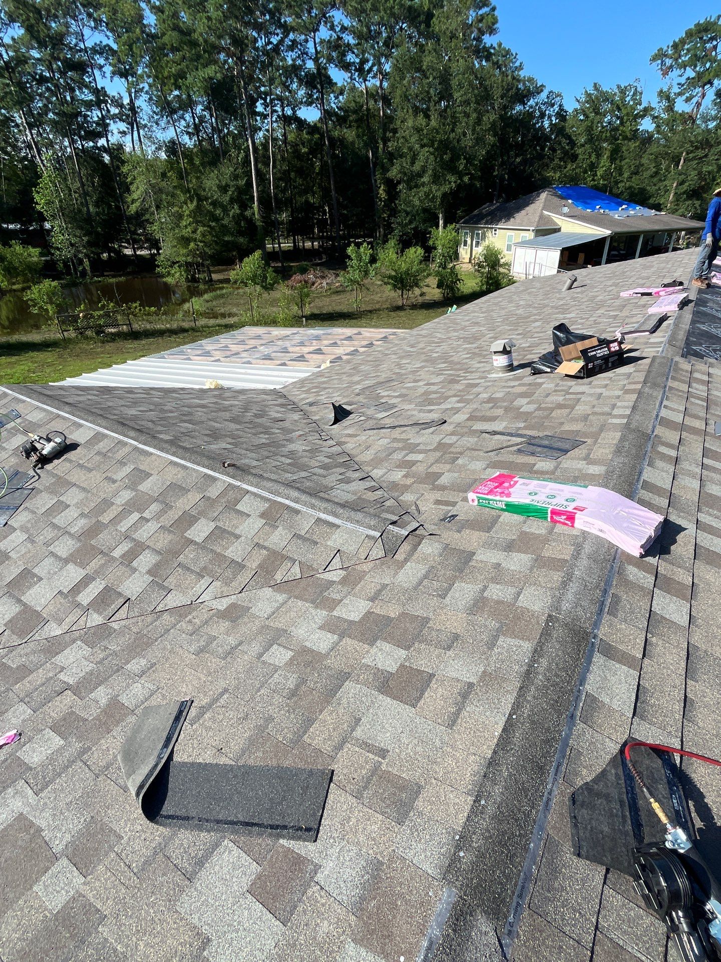 Residential Roofing Installation using Owen's Corning Duration (Lifetime) Shingles by Roof Repair Company