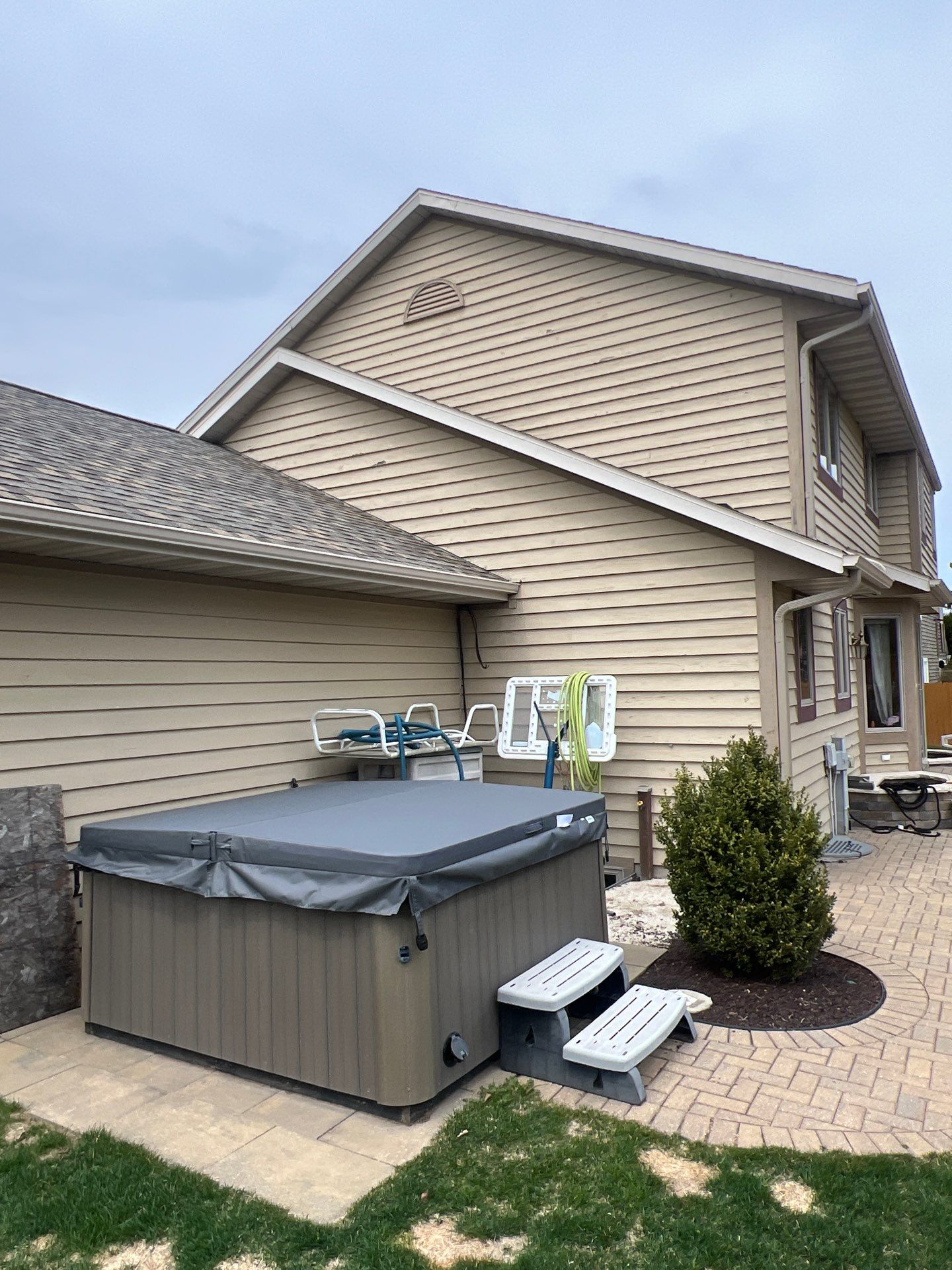 Bye Bye Cedar Siding ! Hello Misty Shadow!  by Gellings Roofing & Siding