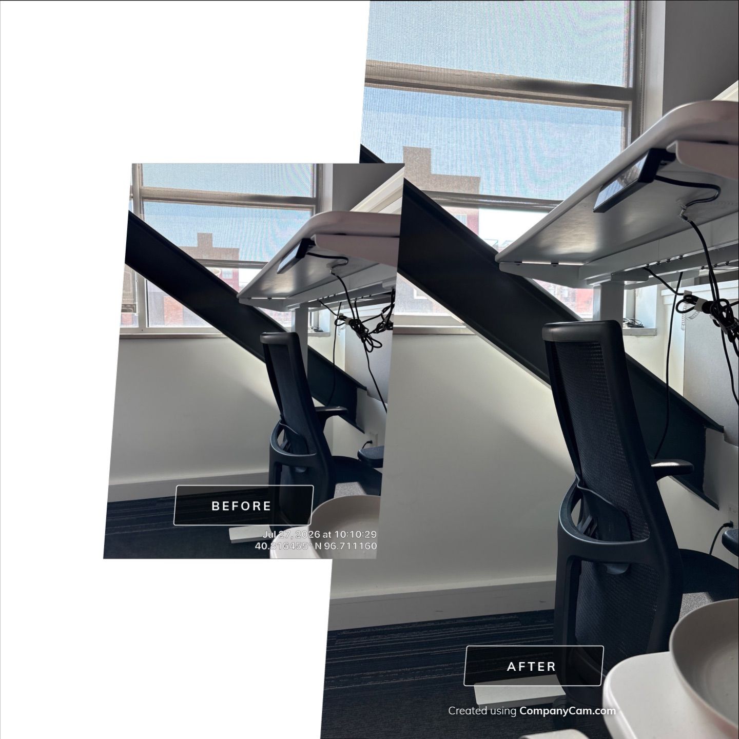 Professional Standing Desk Installation and Office Setup in Lincoln by CompanyCam Sales Demo