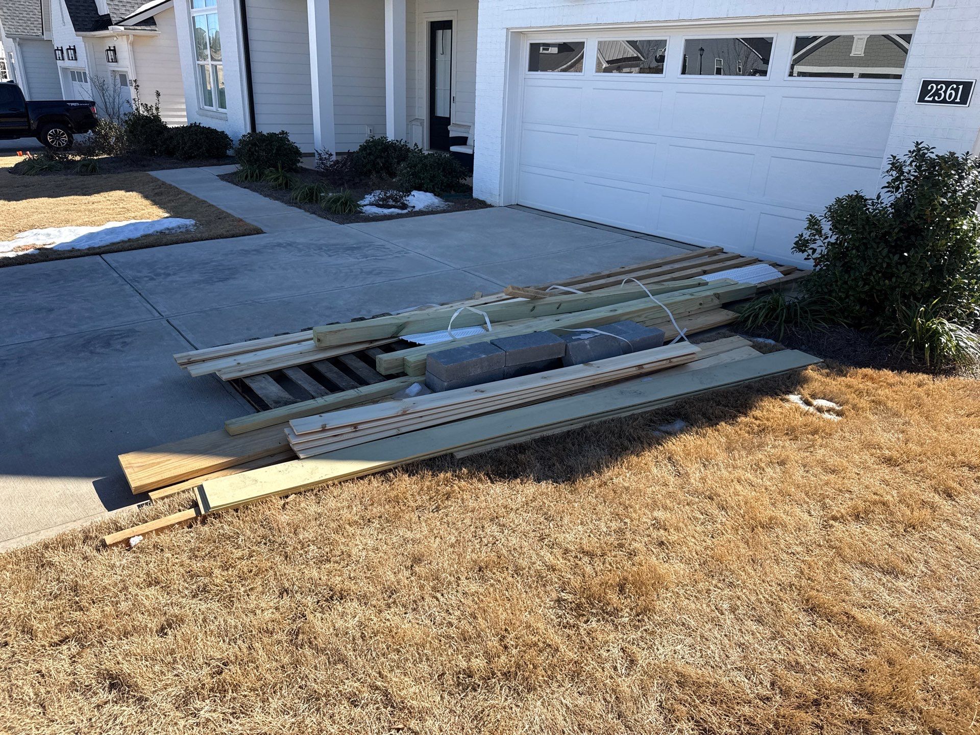 Indian Land Job Site Clean Up by Badger Hauling