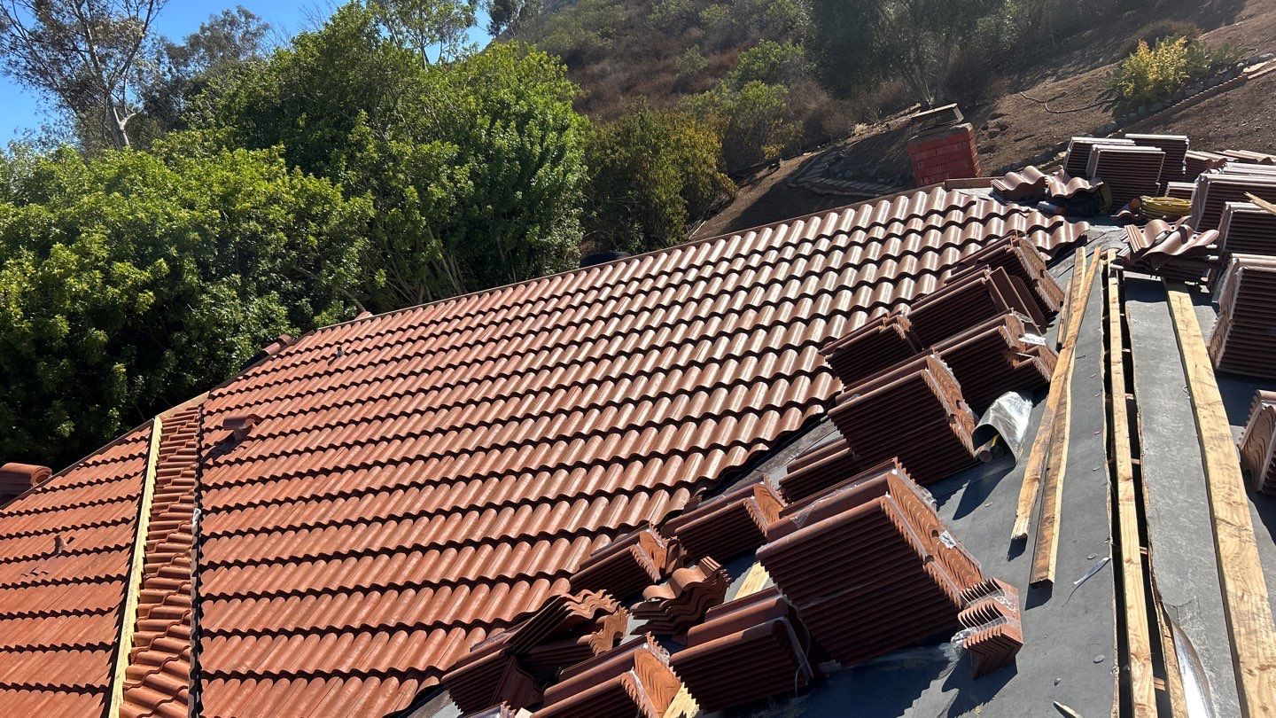 Brava Spanish Barrel Tile Roof Replacement in San Diego by Reliable Roofing San Diego Inc.