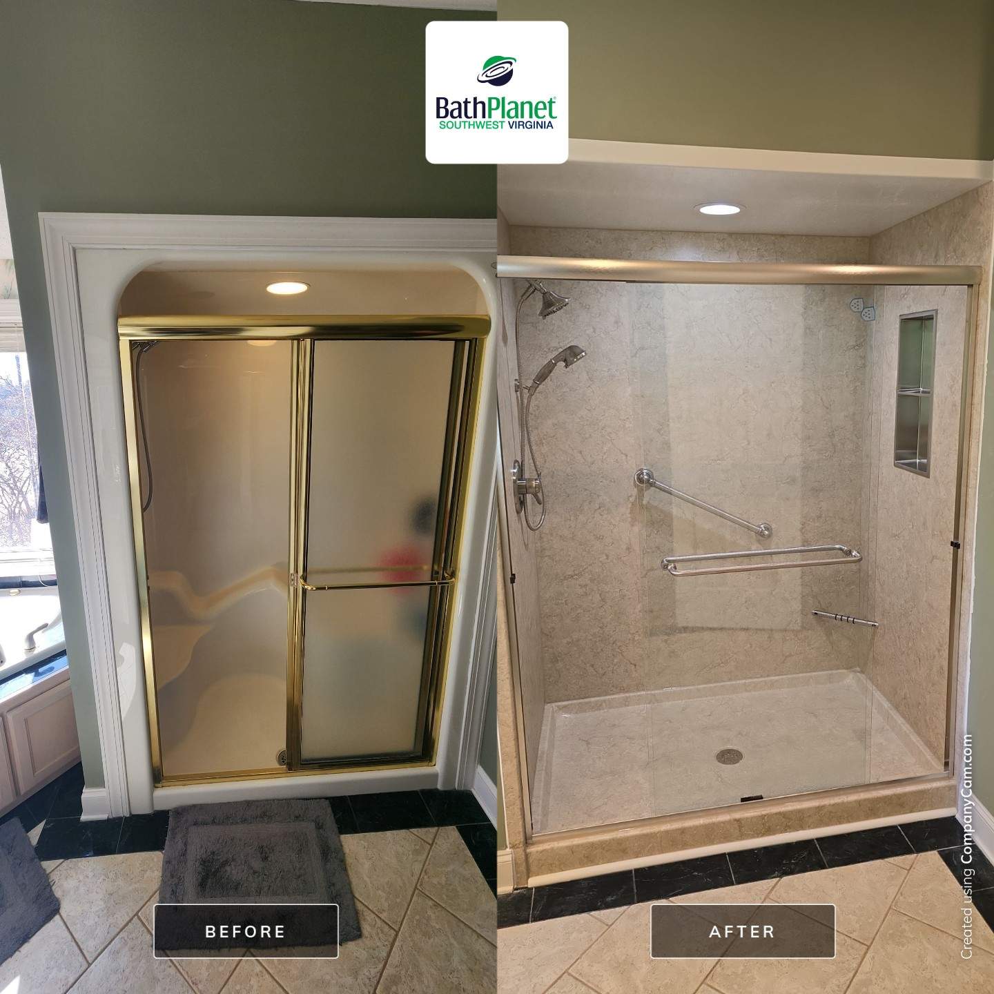 Gain Space in your Shower by BathPlanet SW Virginia