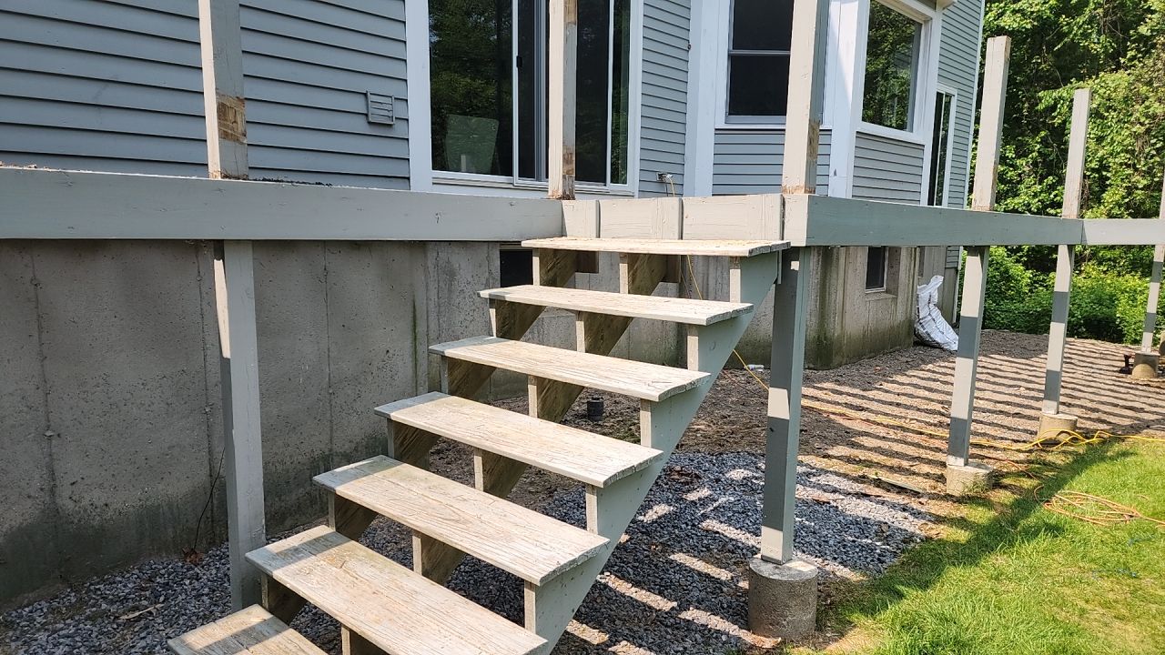 Deck refacing project in Framingham, MA by UBrothers Construction
