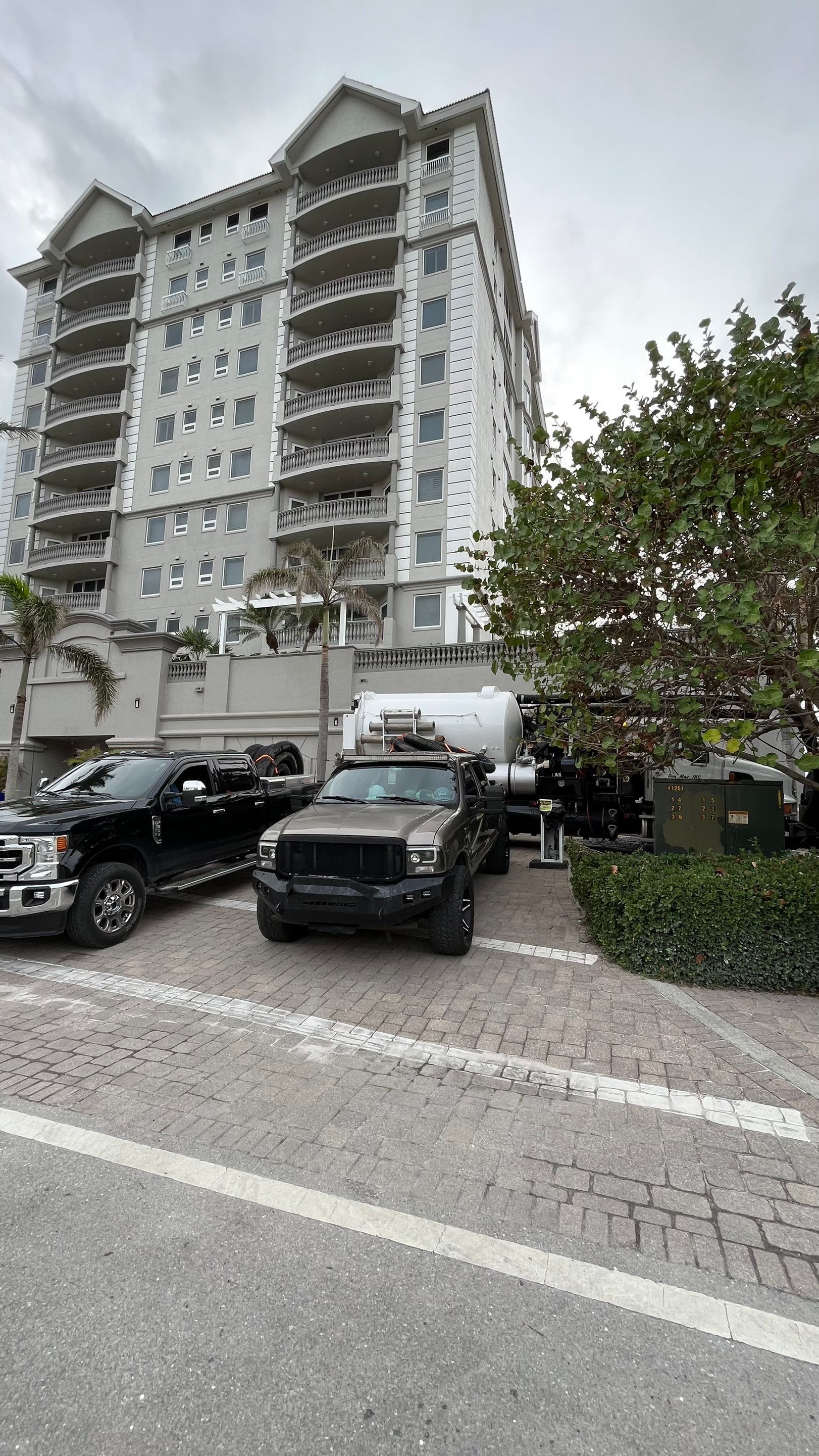 Condo Retention Ponds Filled With Sand From Hurricane Ian by Don Mar, Inc. Storm Water Solutions