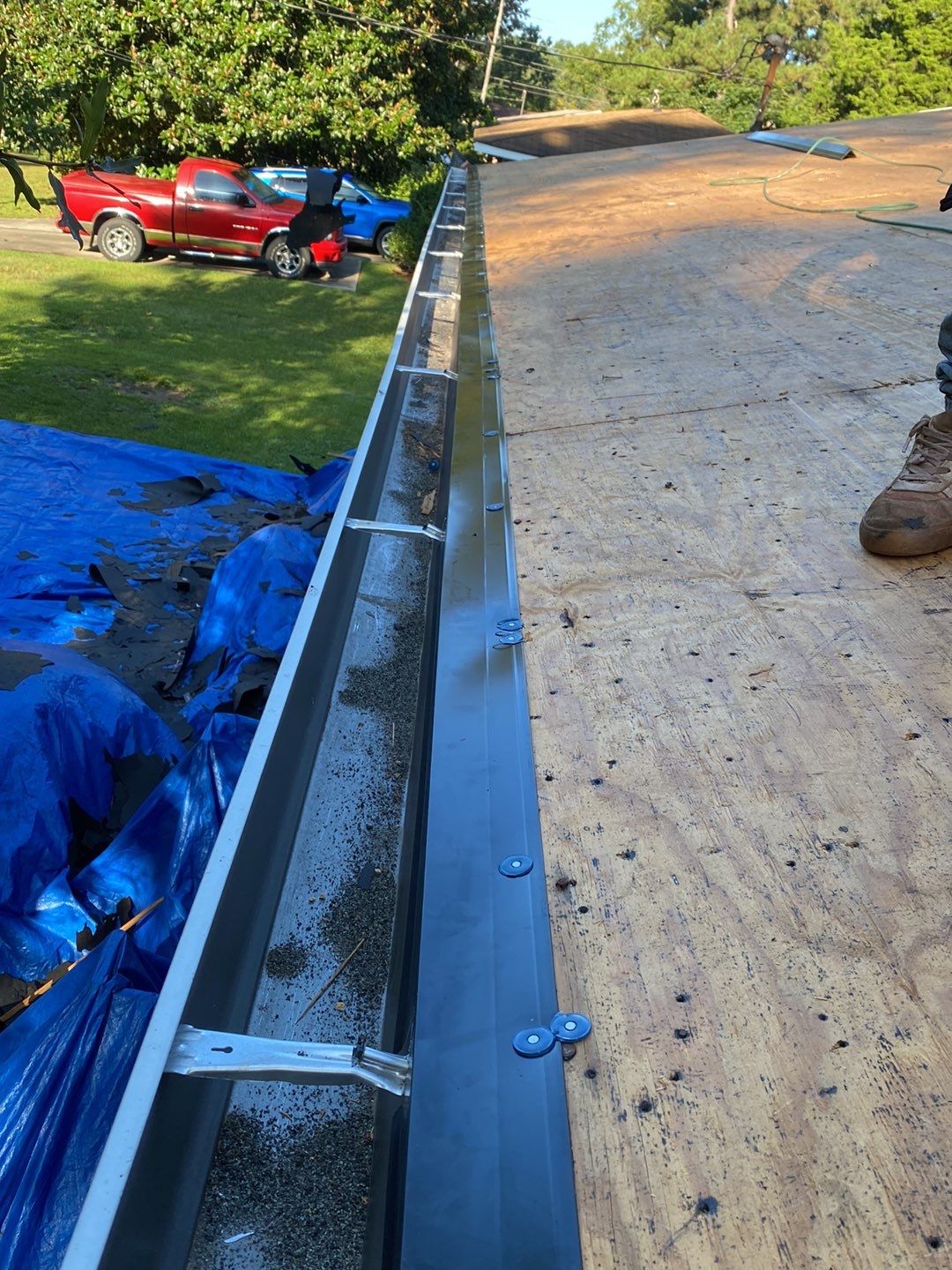 Roof replacement and Gutters Guards Installation  by Deerfield Roofing LLC