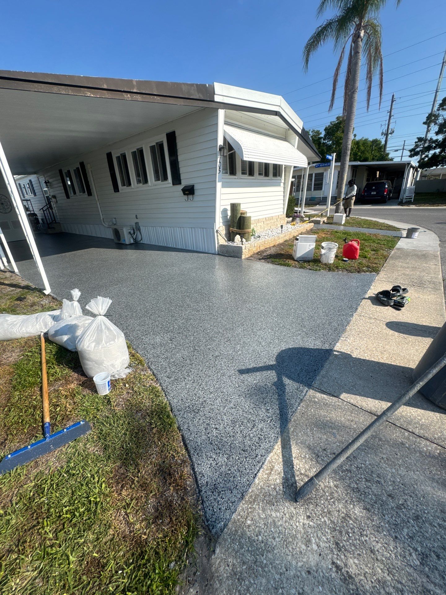 Clearwater, FL Driveway Concrete Coating by Performance Floors & Coating