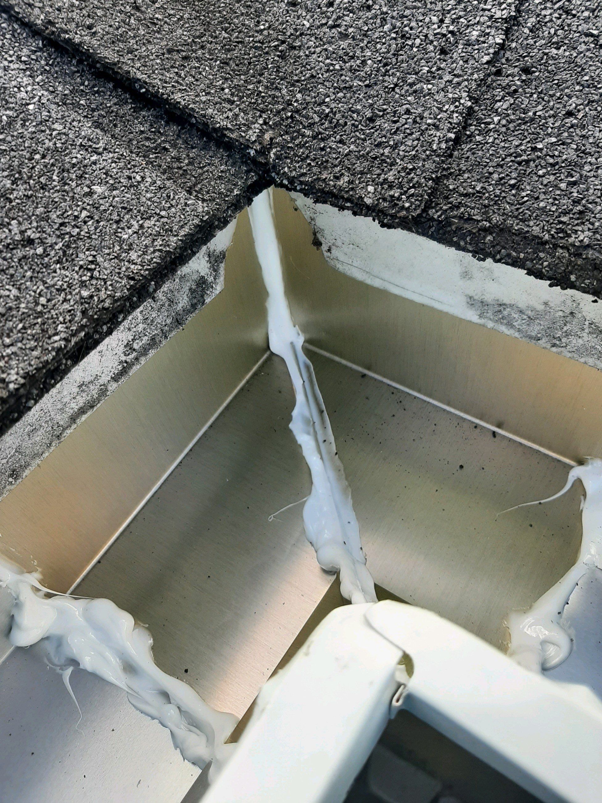 Gutter Installation using White K-Style Seamless Gutters by Gutter Professors