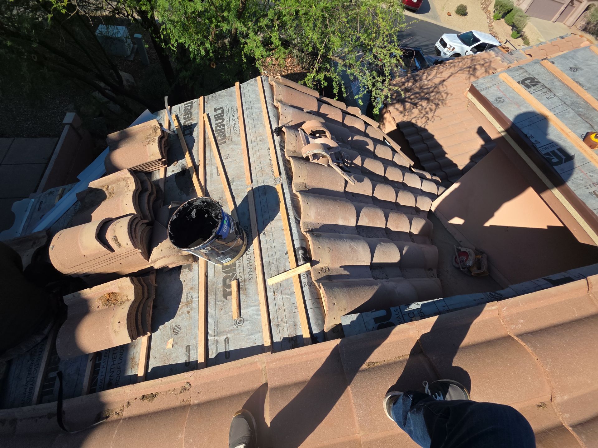 Tile Reset using Concrete Tiles in Gold Canyon by Weather-Tite Roofing
