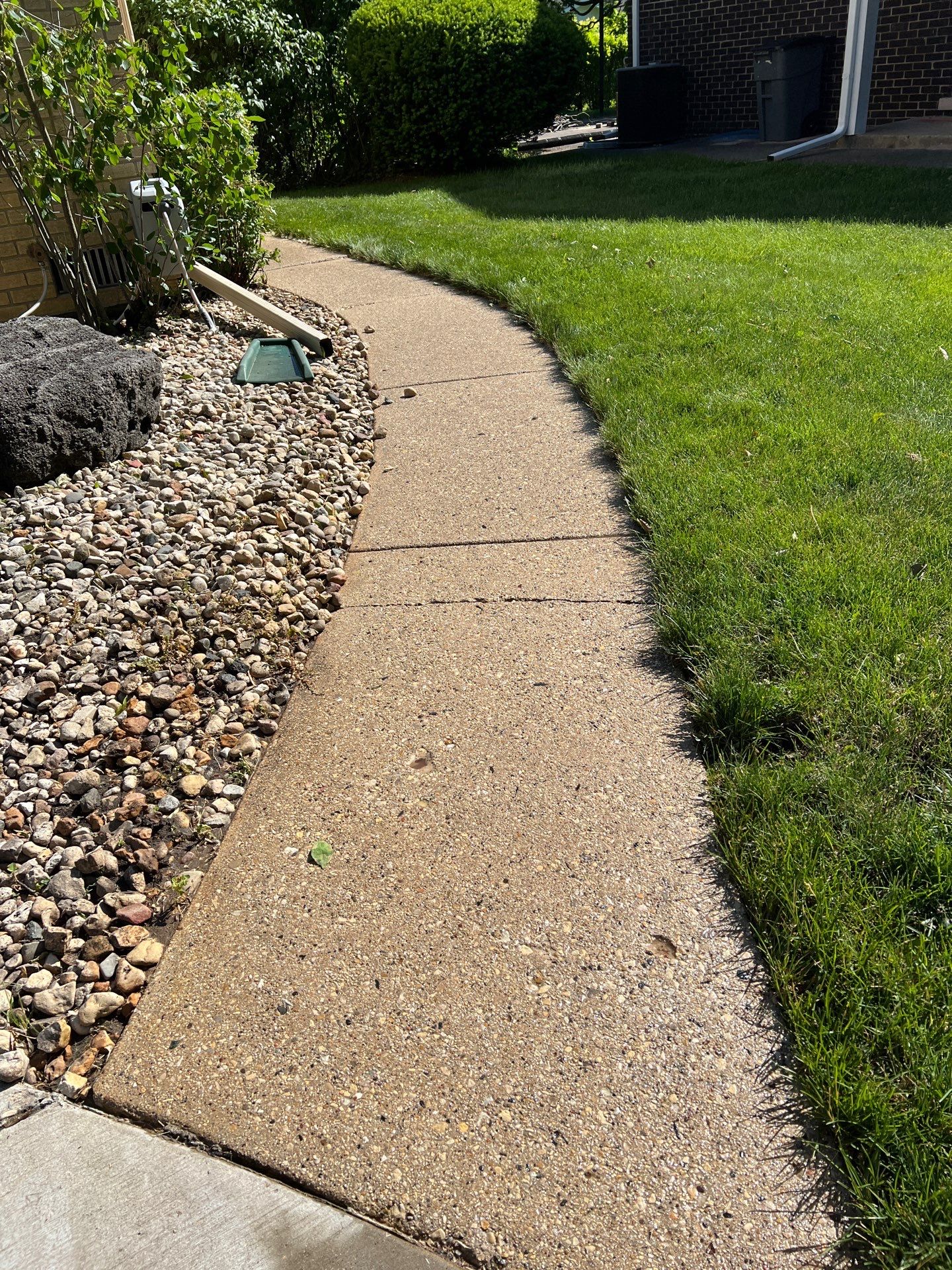 concrete patio power washing  by Northern Power Washing LLC.