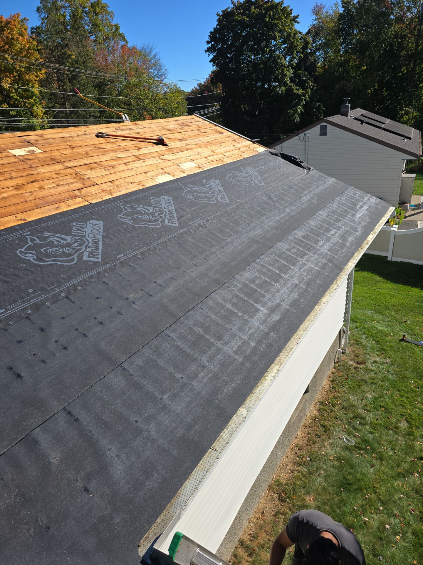 Residential Roofing Installation using Owens Corning TruDefinition Duration AR - Williamsburg Gray by A Plus Exterior