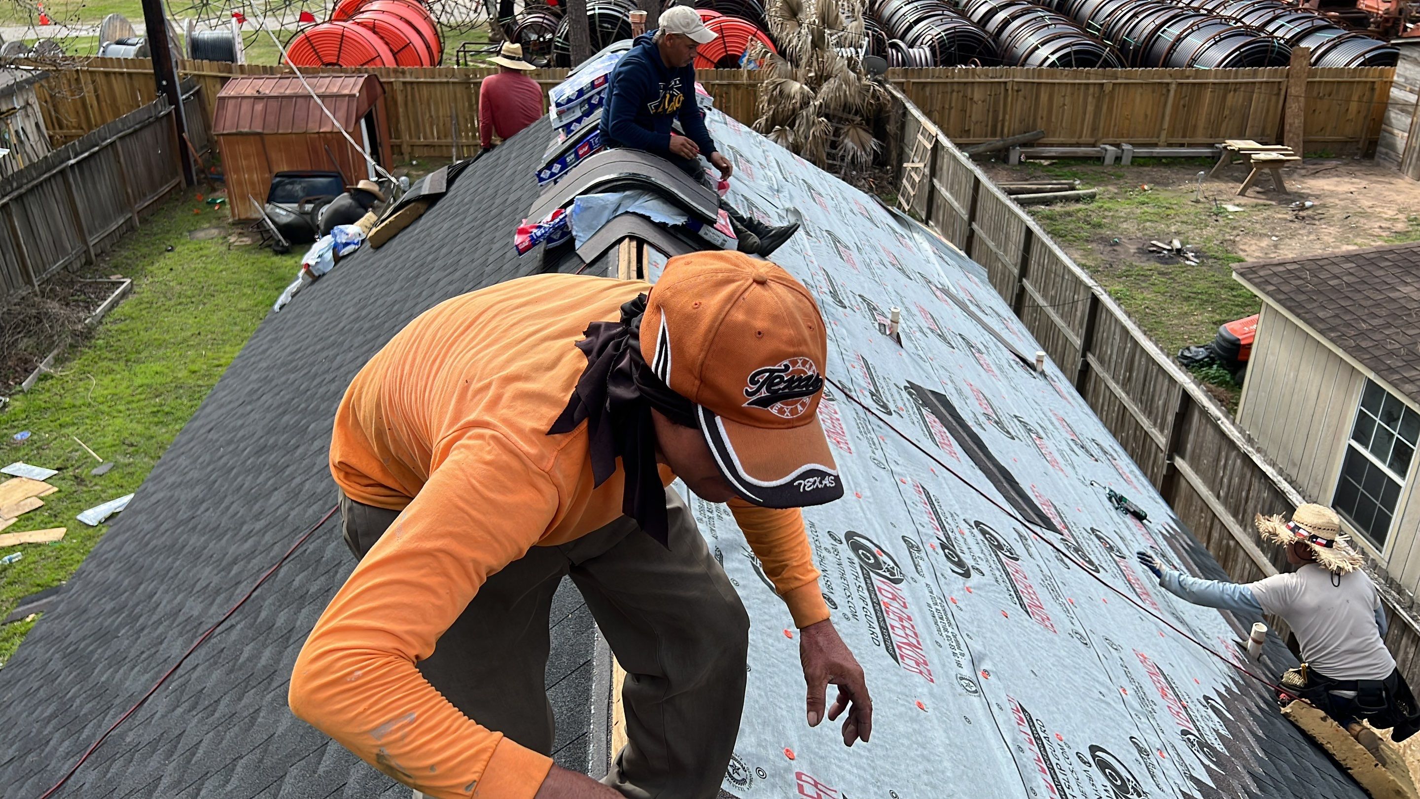 Moss-Covered Roof Made New — Conroe, TX by PL Roofing & SB Roofing, LLC.