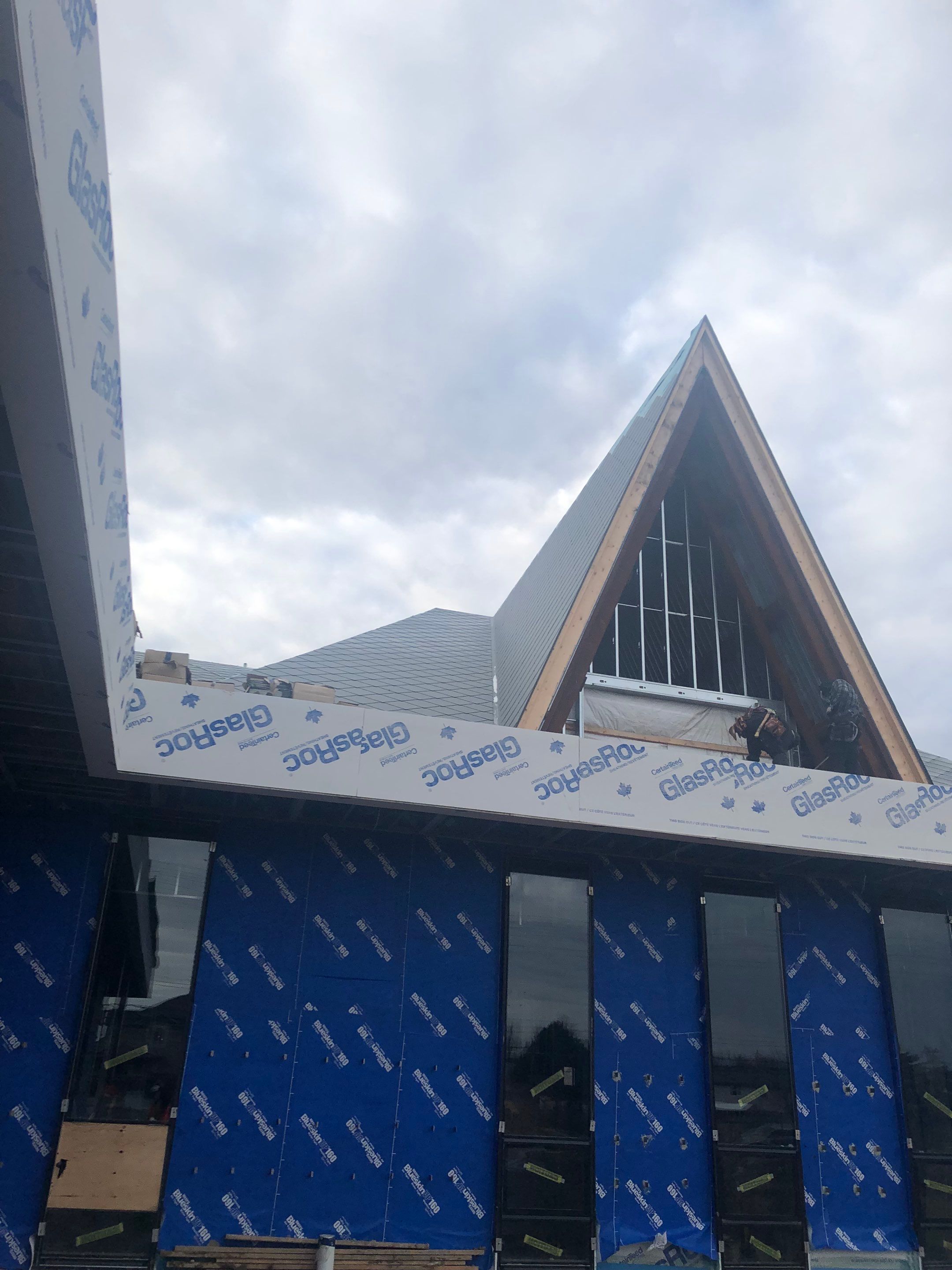 Commercial Roofing Installation using Diamond Tile Metal Shingles , Tpo Flat Roof by Jay Carter Roofing & Sheet Metal