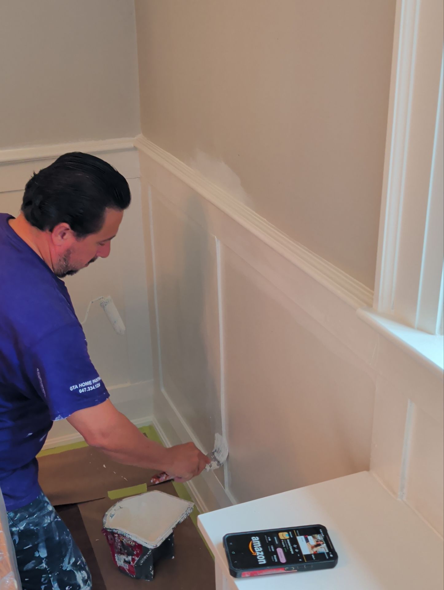 Full Interior Painting and Kitchen Cabinet Refinishing in Toronto by GTA HOME PAINTING