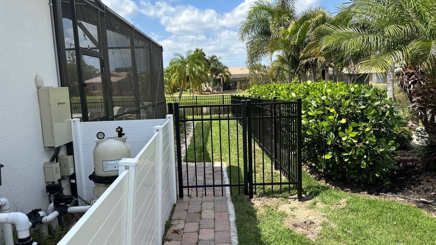 Aluminum Fence Installation using Black 3 Rail Aluminum Fence by Asap fence and gates, LLC