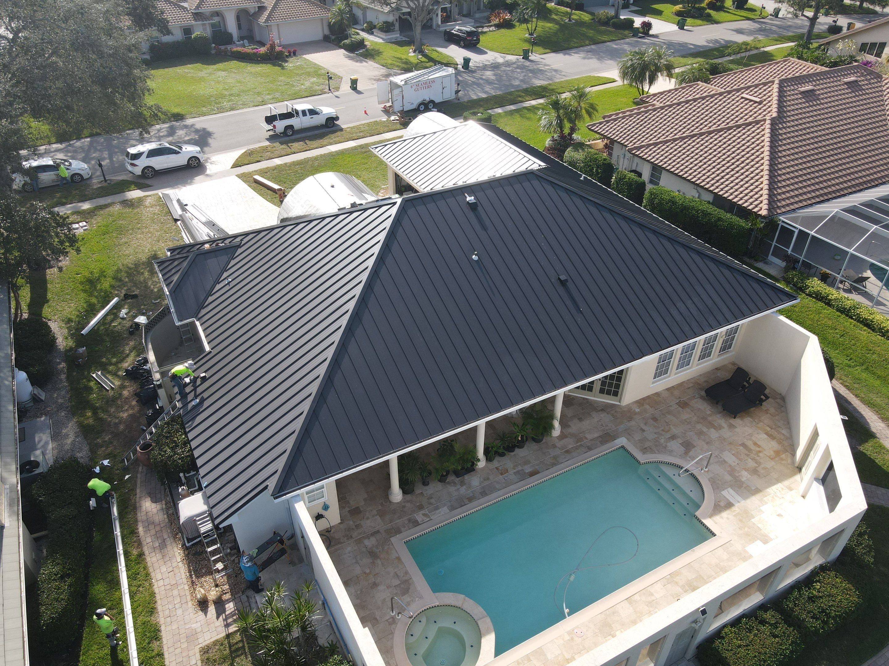 Residential Roofing Installation using Durabull Elite Seam System by Durabilis Roofing INC