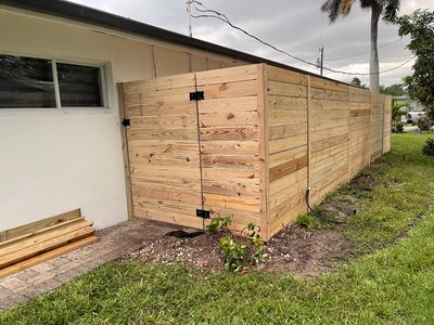 Longboat Key, FL 6ft. Tall Wood Horizontal Privacy Fence
