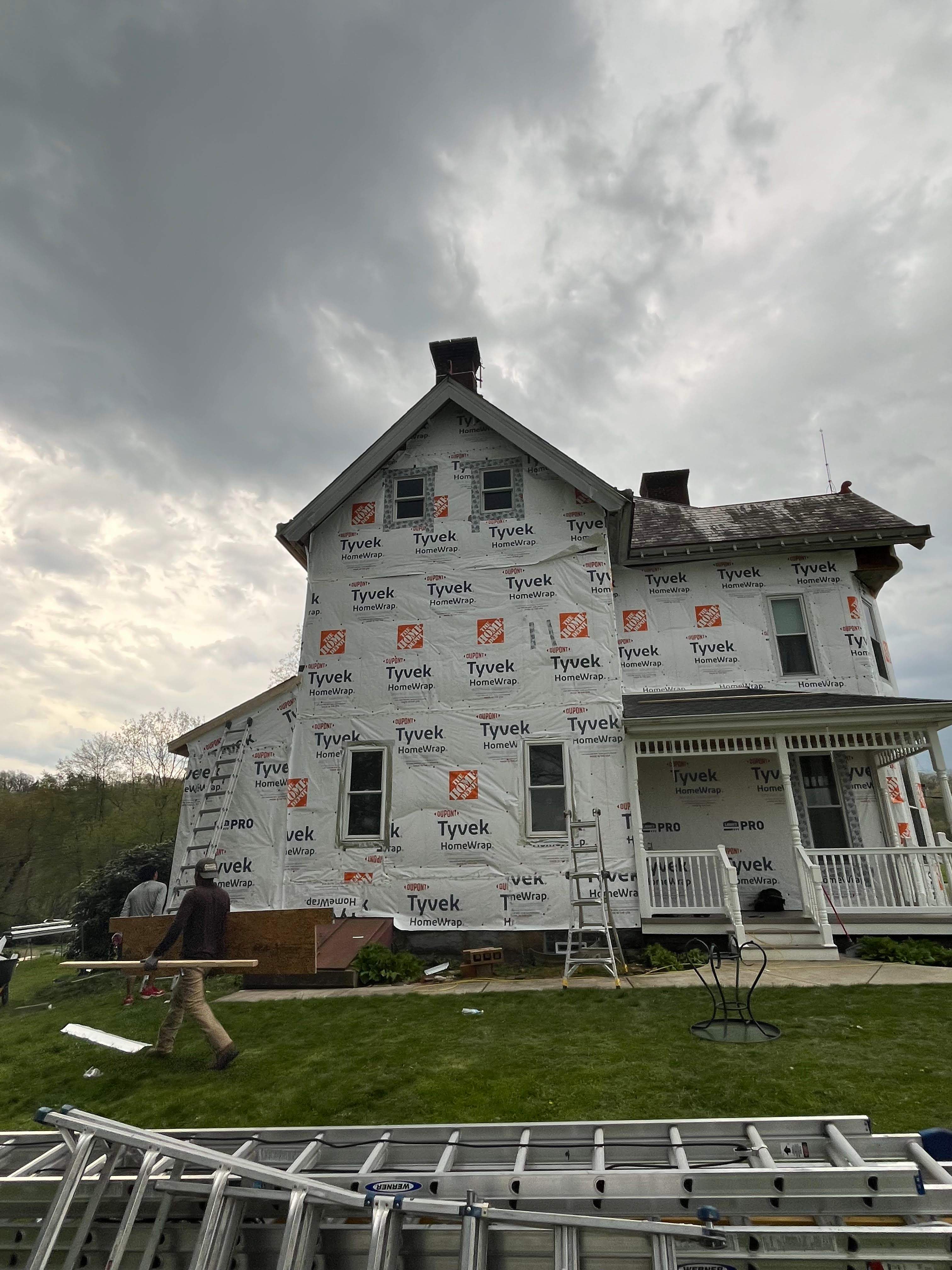 James Hardie Siding Renovation for Evans City Victorian Farmhouse by Ideal Siding Pittsburgh