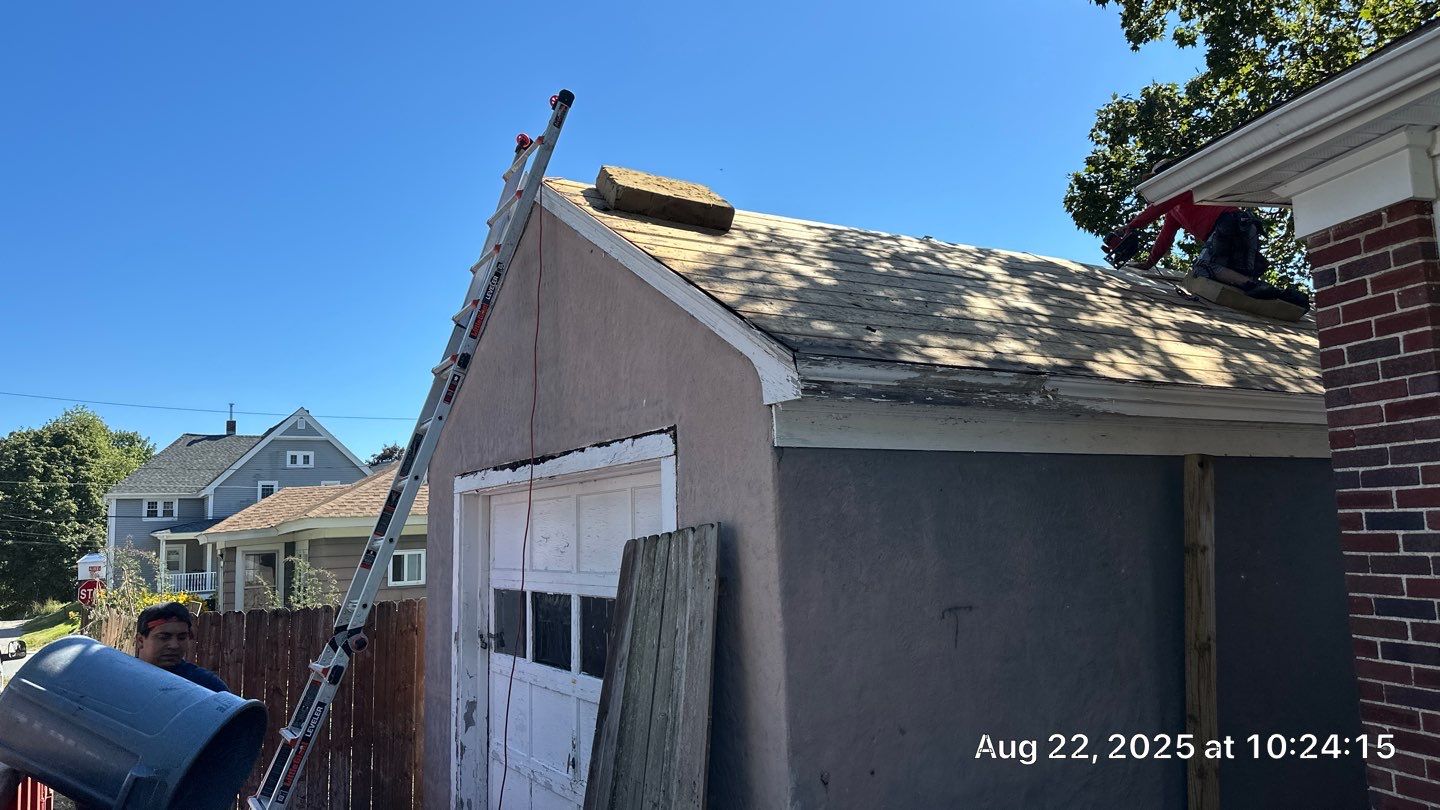 Garage Roof Replacement & Trim Repair by Mighty Dog Roofing of Greater Middlesex County