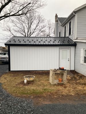 Carport Enclosure with Metal Siding and Roofing in Halifax