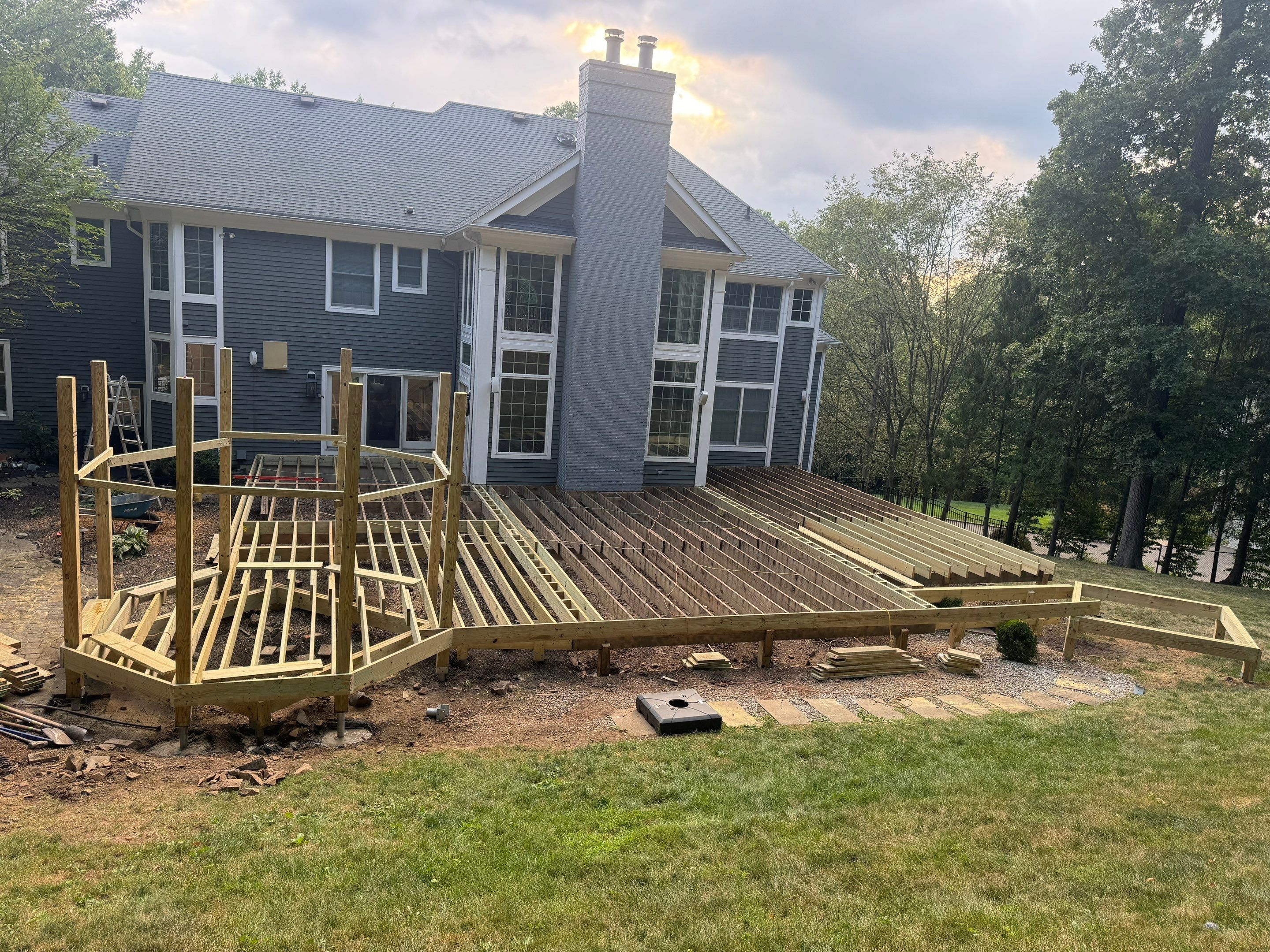 Deck Resurface with Gazebo and Bench by deck guardian