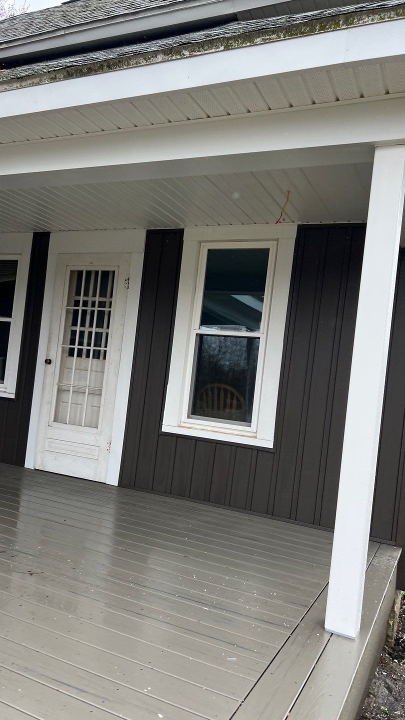 Residential fascia replacement using Exterior Portfolio 4.5 DL - Peppercorn by Nitro Roofing and Construction
