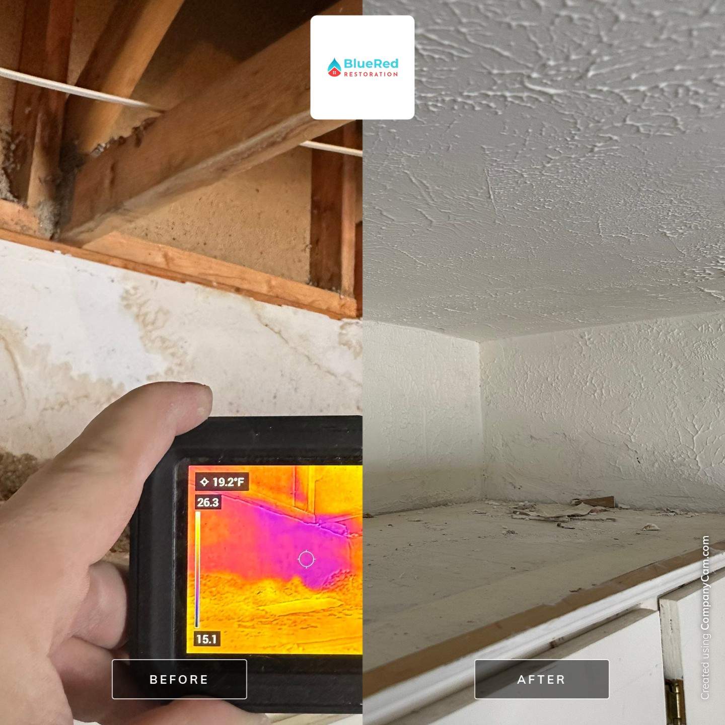 Finished Garage repair in Granger by BlueRed Restoration