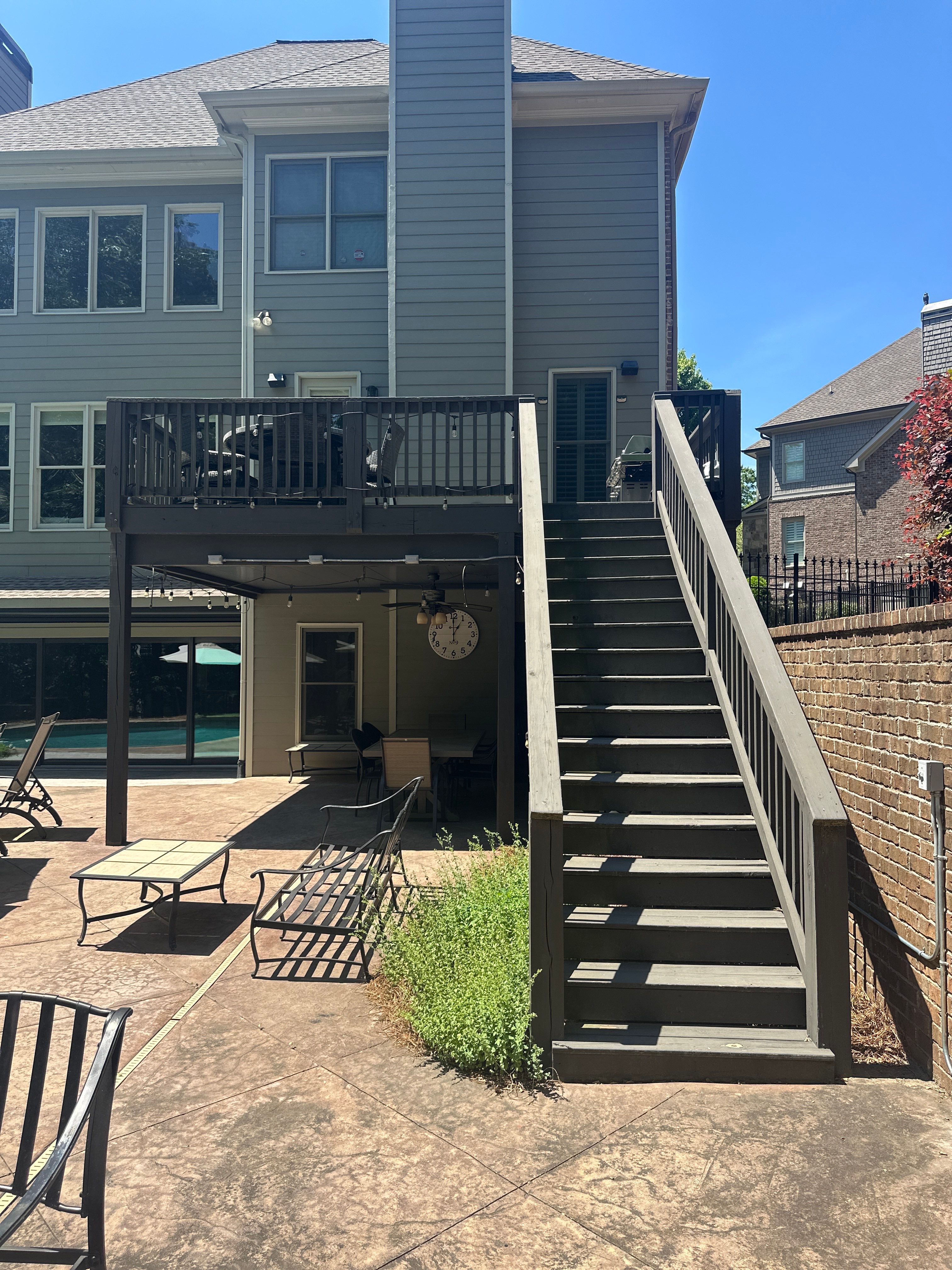 Marietta, GA Deck Resurface using Deckorators Summit Series Decking and ALX Contemporary Railing by Nelson Exteriors