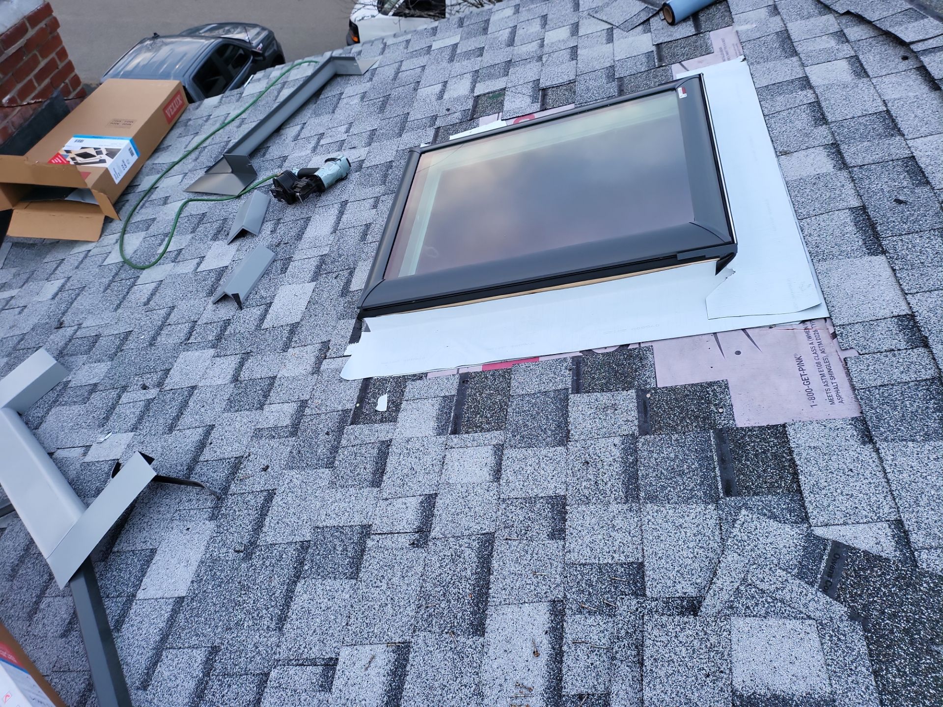 Residential Roofing Installation using Owens Corning TruDefinition Duration Sierra Gray by A Plus Exterior