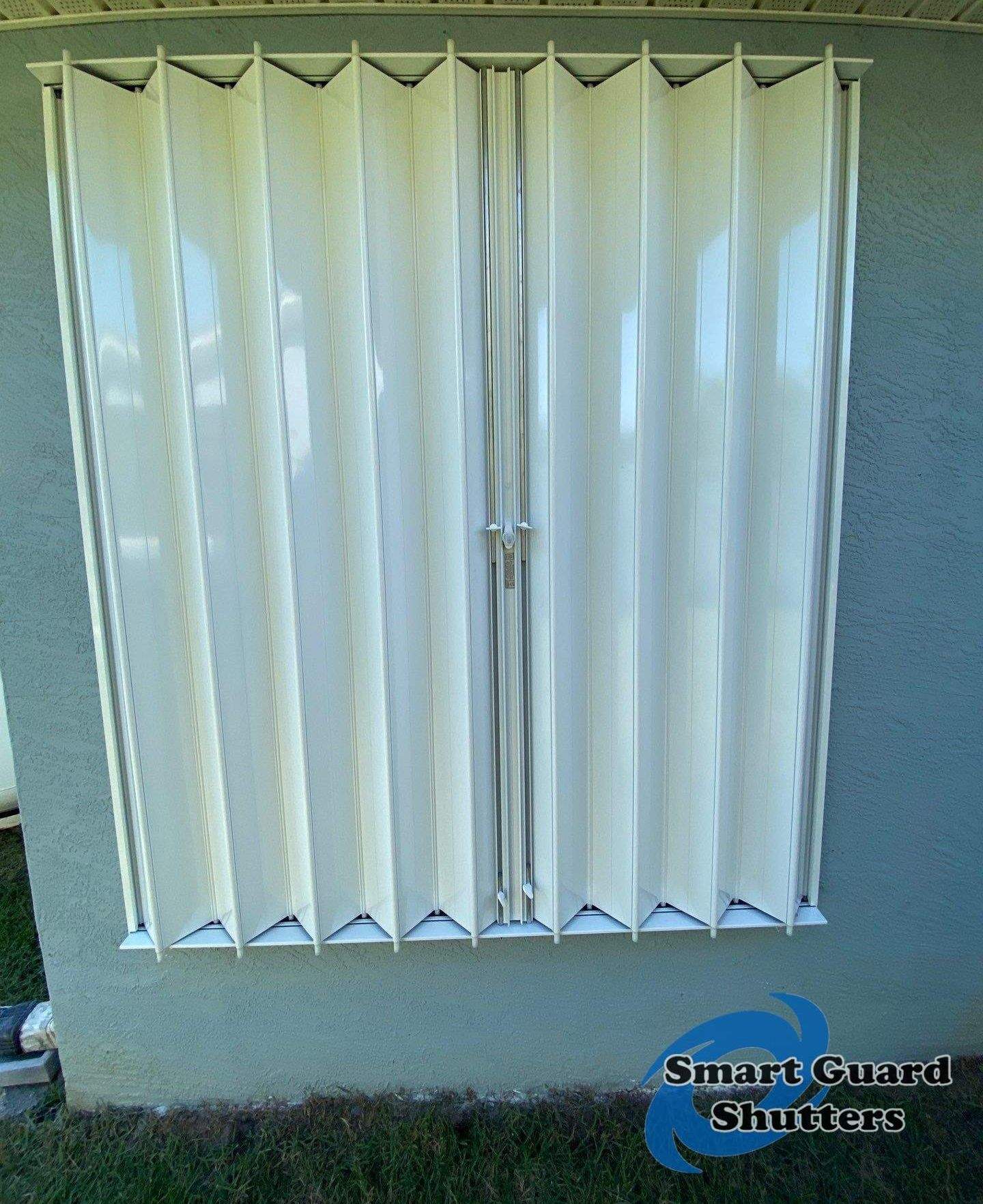 Hurricane Protection in White by Smart Guard Shutters