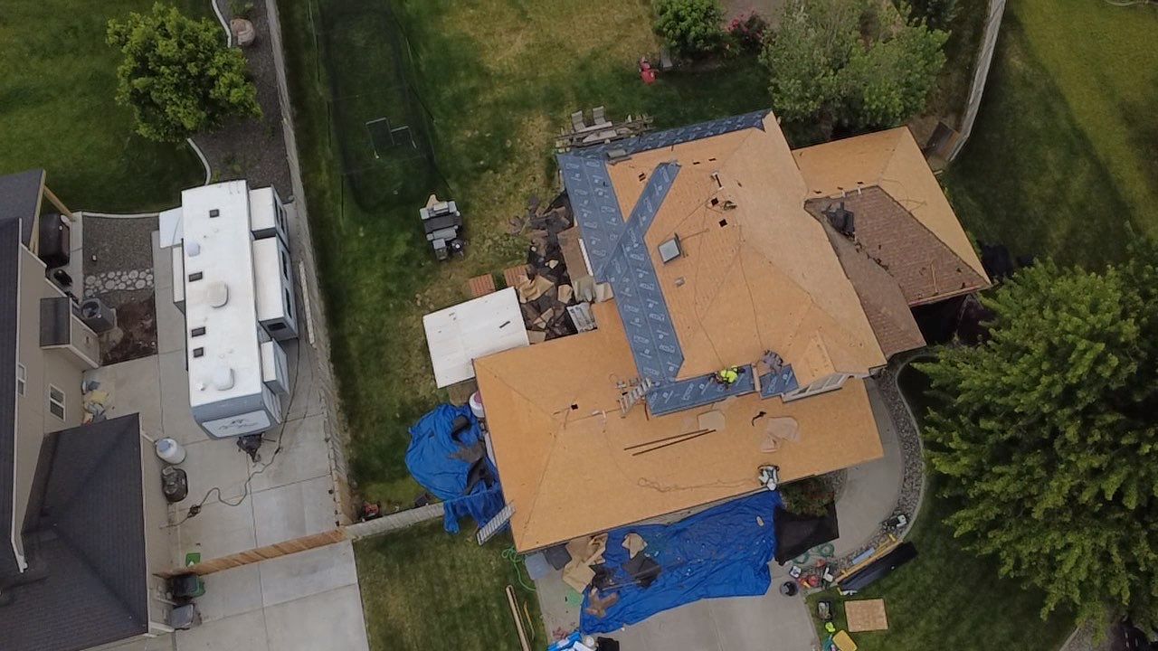 Residential Architectural Shingle Roof Replacement on Two-Story Home Cambridge Ct Kennewick, WA 99338  The Denali System - Certainteed Landmark Shingle - Black Walnut by Alpine Roofing