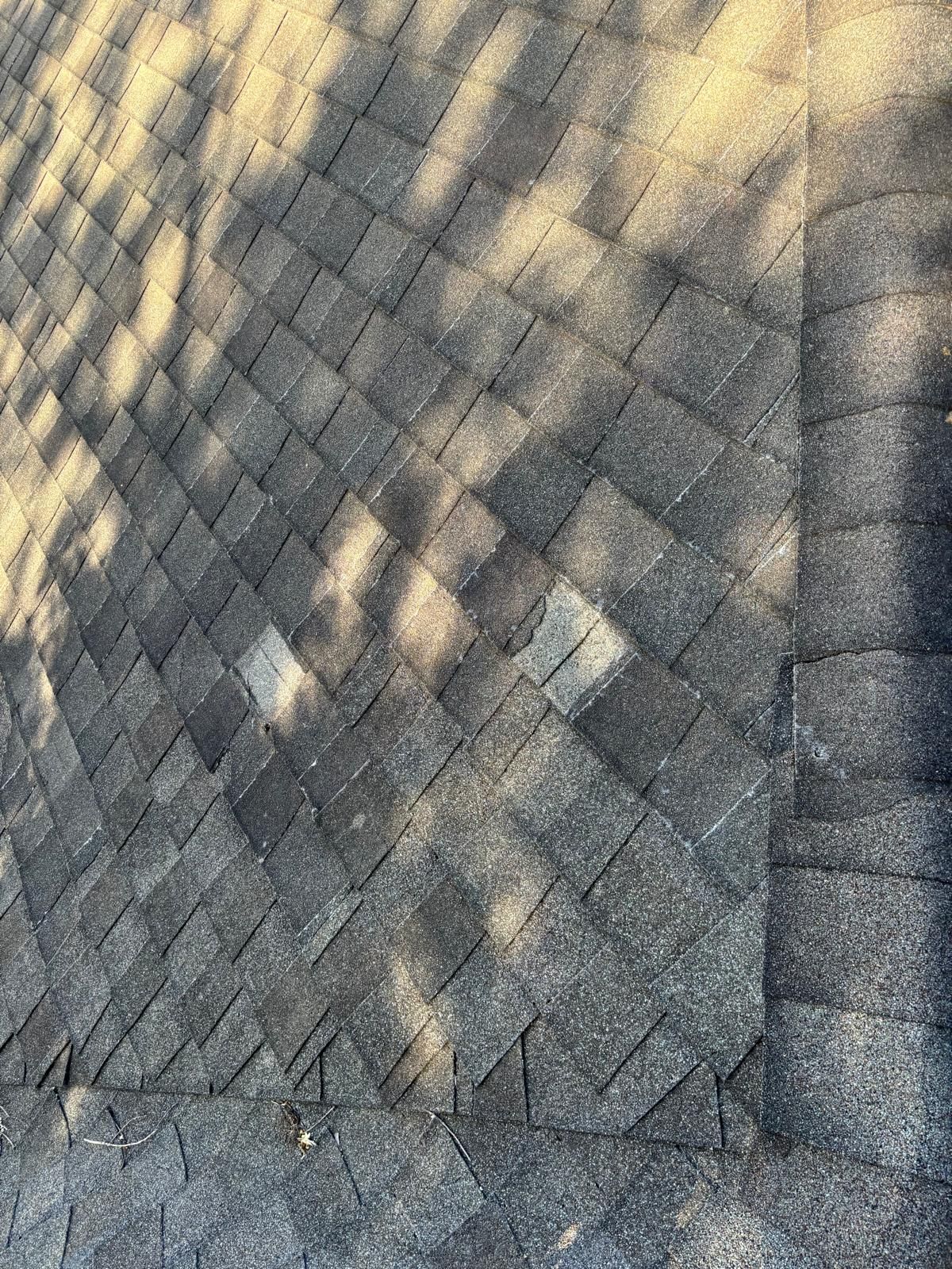 Hail Damage using Owen's Corning Duration (Lifetime) Shingles by Roof Repair Company