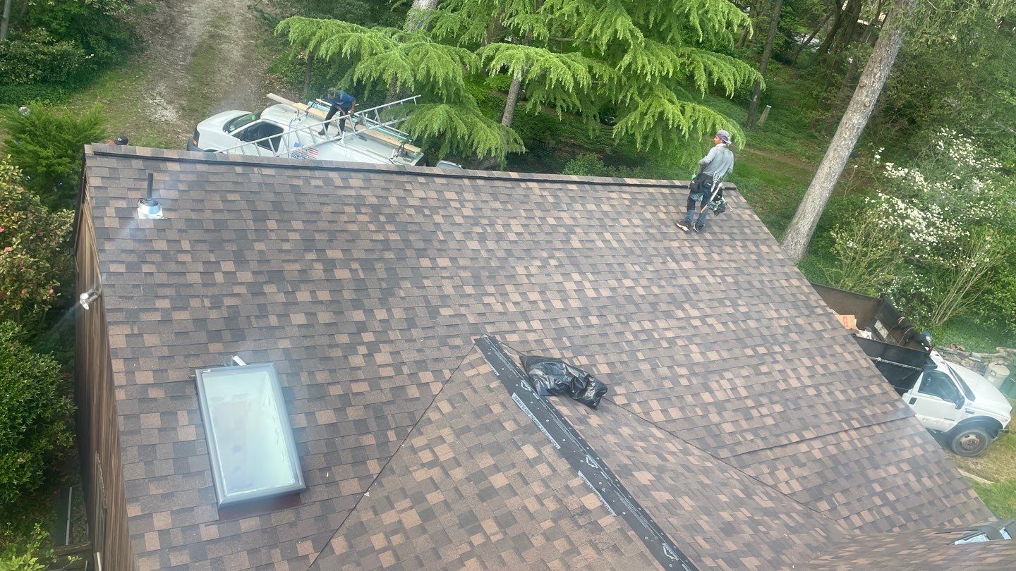 Roof Replacement w/ Skylights in Baltimore, MD (IKO Dynasty) by American Home Contractors