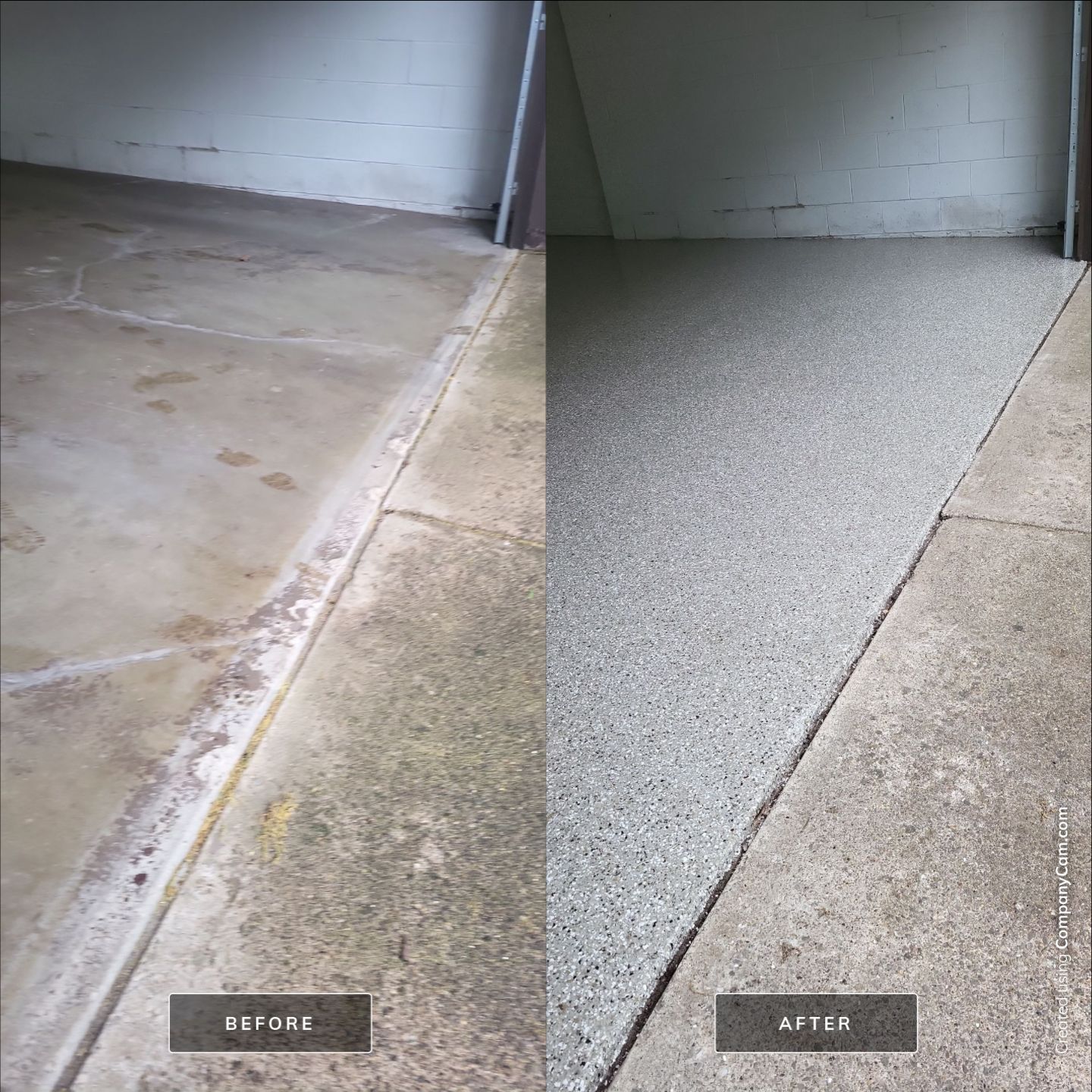 We'll Get Rid of Those Unsightly Cracks! by Revival Concrete Coatings, LLC