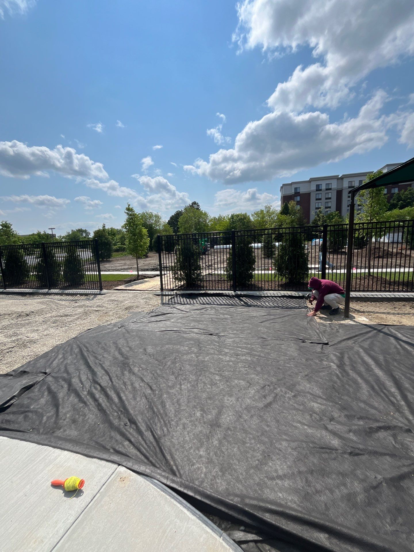 KinderCare of Lincolnshire Commercial Playground Turf Installation by Southwest Greens Midwest